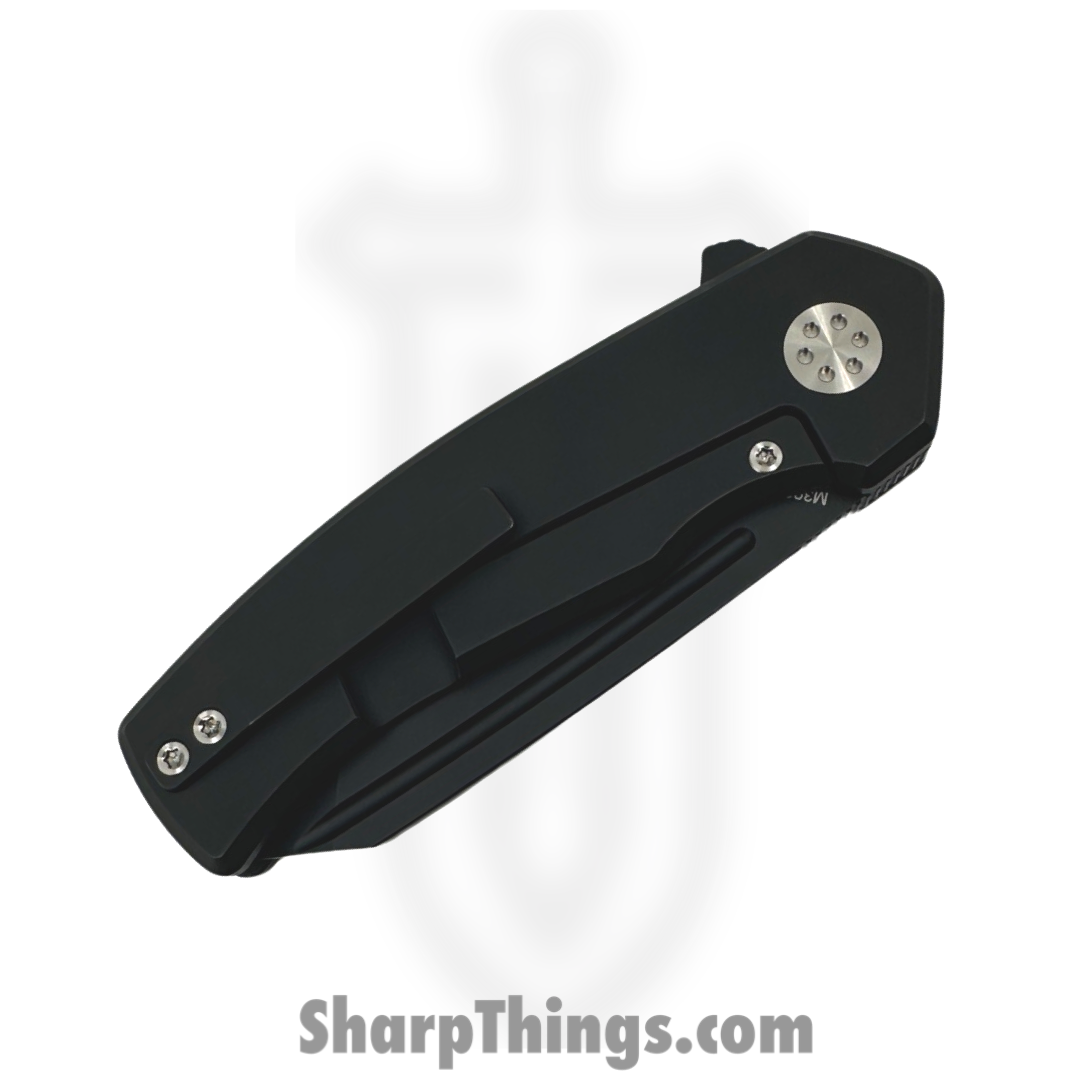 Beans Blades - BB-MWF-PH - Mini Warrior - Folding Knife - M390 Coated Tanto - Fat Carbon Purple Haze Cross Cut - Purple Black - Image 4