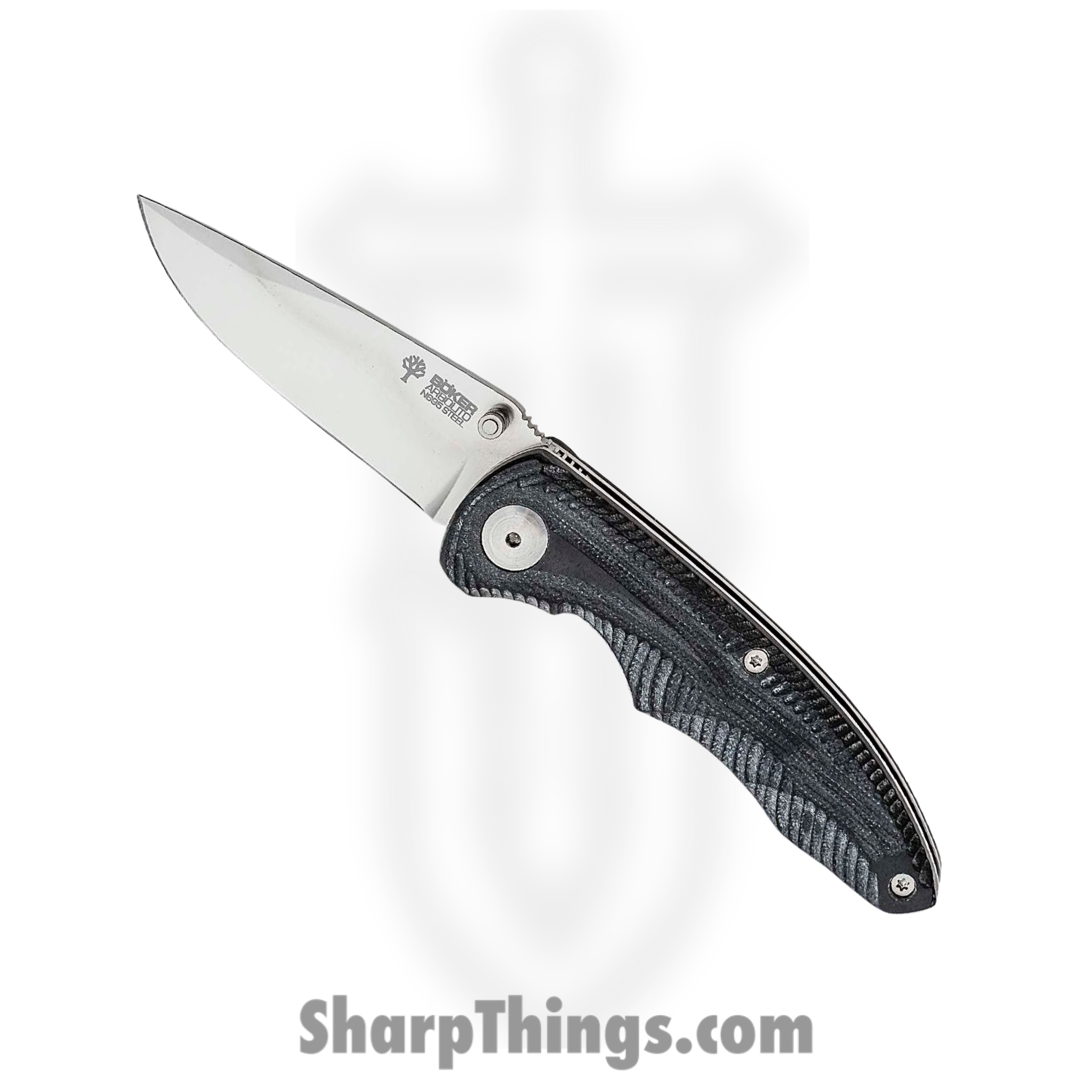 Boker - BO01BA003 - Arbolito Gemini - Folding Knife - Bohler N695 Satin Drop Point - G10 - Black