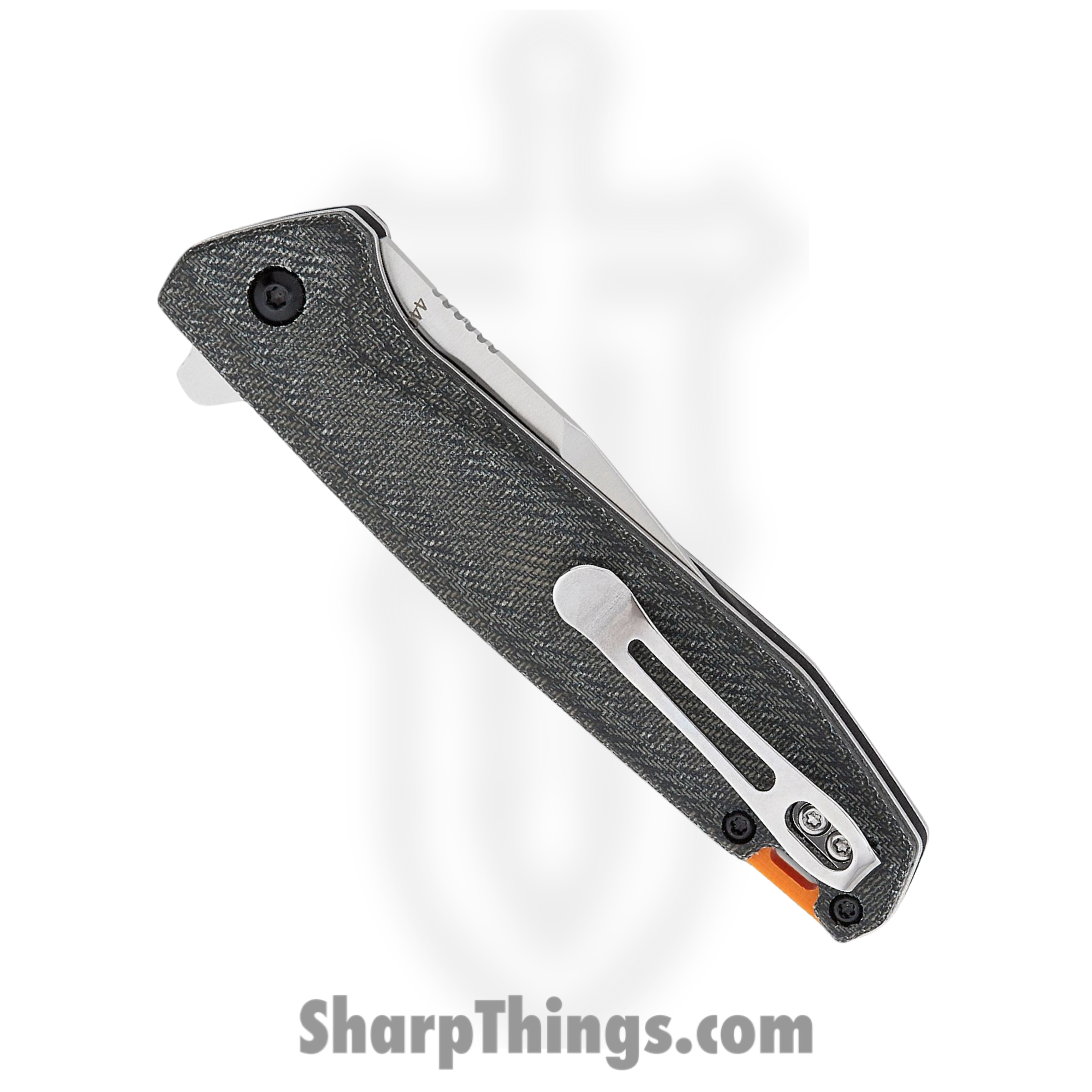 Boker Magnum - BOM01SC719 - Border Forest - Folding Knife - 440A Satin Clip Point - Canvas Micarta - Black - Image 4