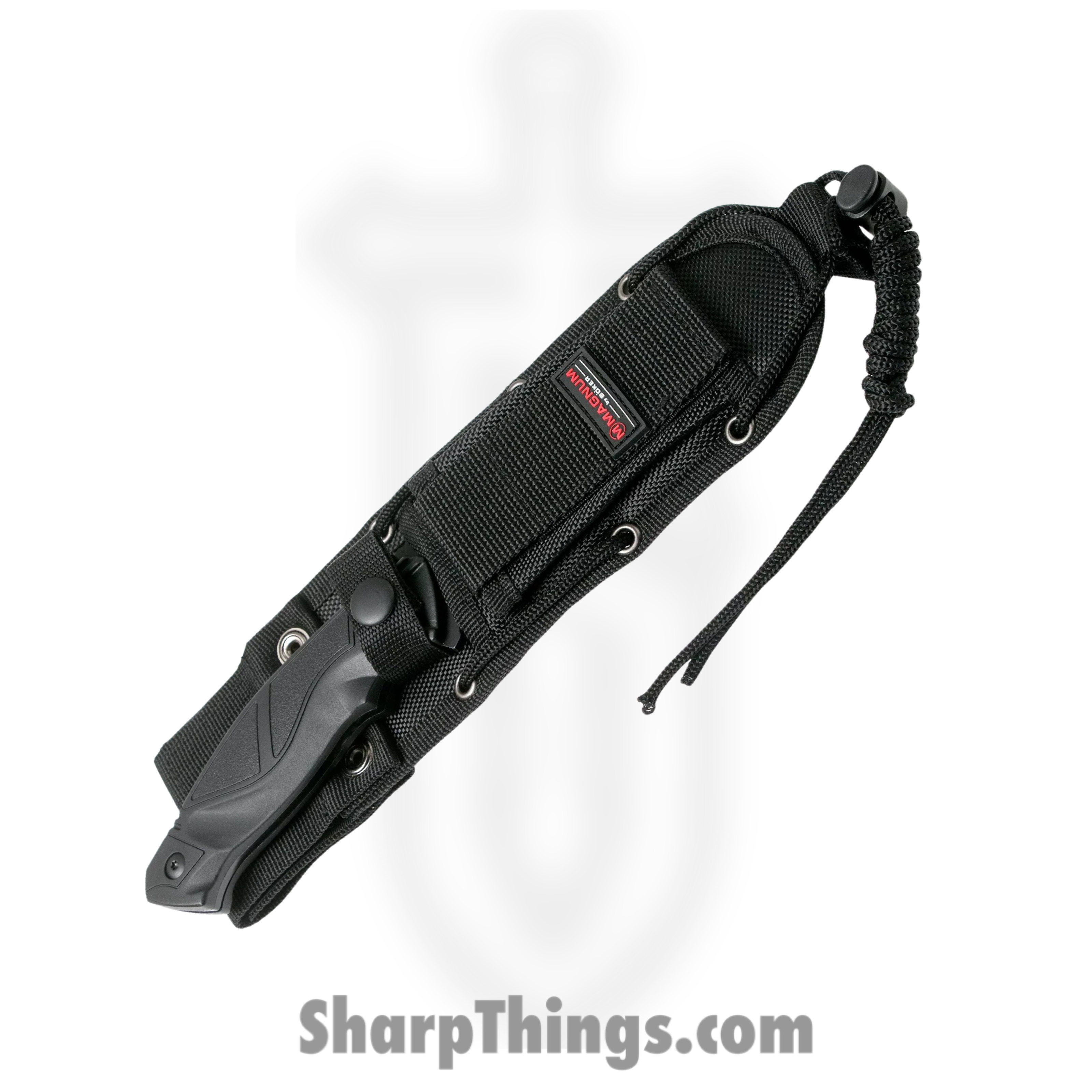 Boker Magnum - BOM02RY300 - Advance Pro - Fixed Blade Knife - 440C Black Clip Point - Synthetic - Black - Image 3