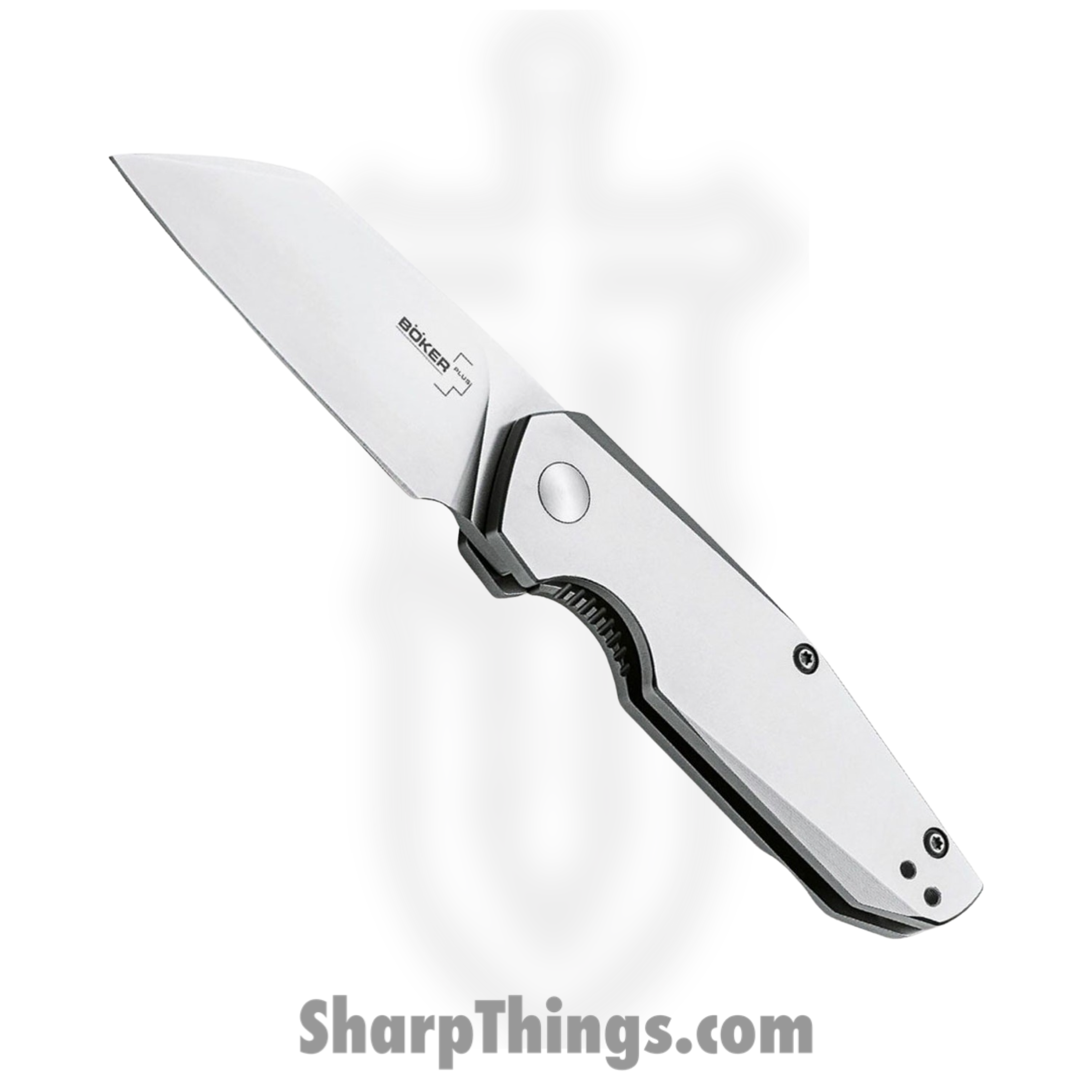 Boker Plus - BOP01BO083 - Petit - Folding Knife - D2 Satin Wharncliffe - Stainless Steel - Silver