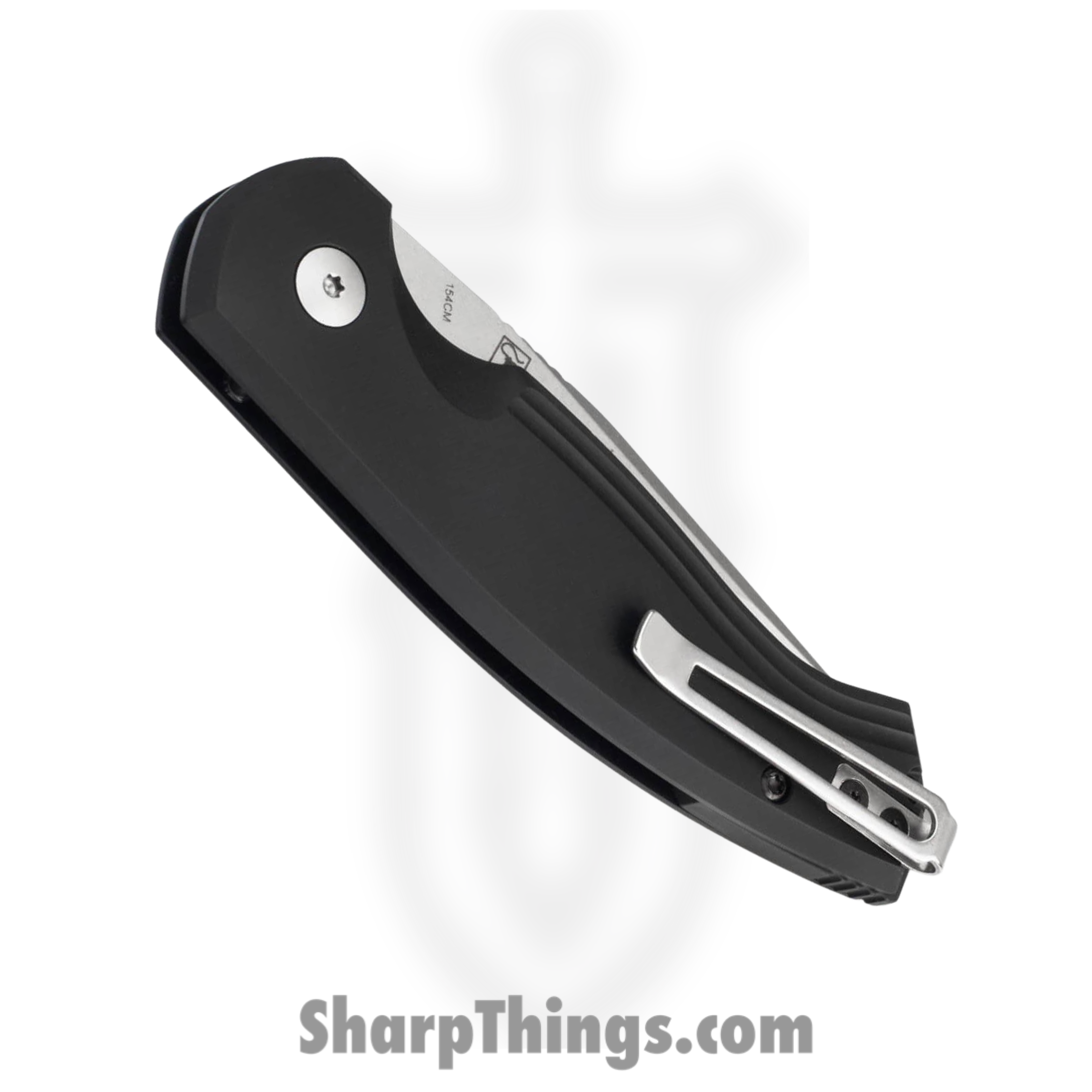 Boker Plus - BOP01BO363 - Karakurt - Automatic Knife - 154CM Satin Clip Point - Aluminum - Black - Image 2