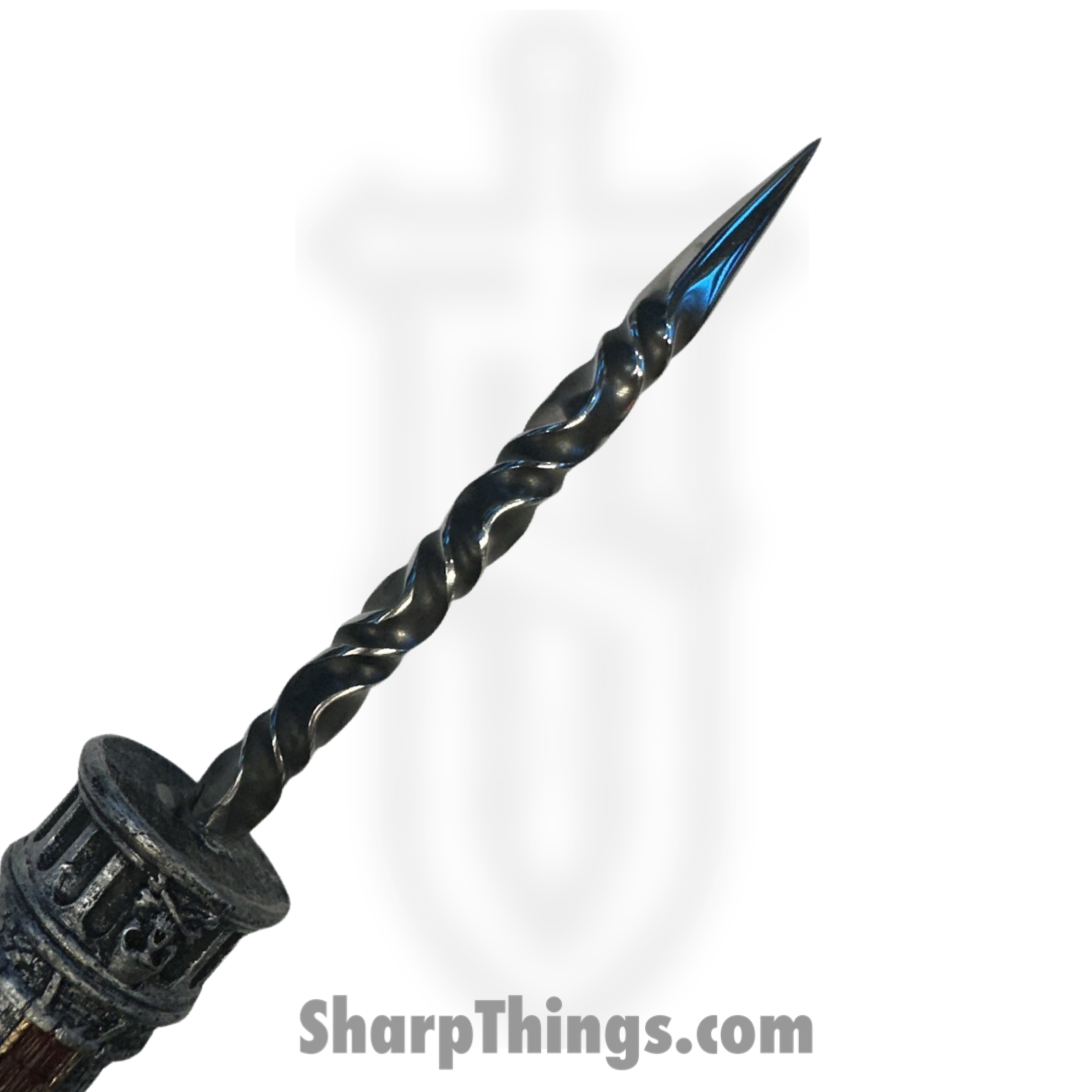 Full Heart Forge - FHF-CHESS-RK - Rook Spike - Fixed Blade Knife - 316 Stainless Satin Spike - Resin - Grey, Brown, Gold - Image 5