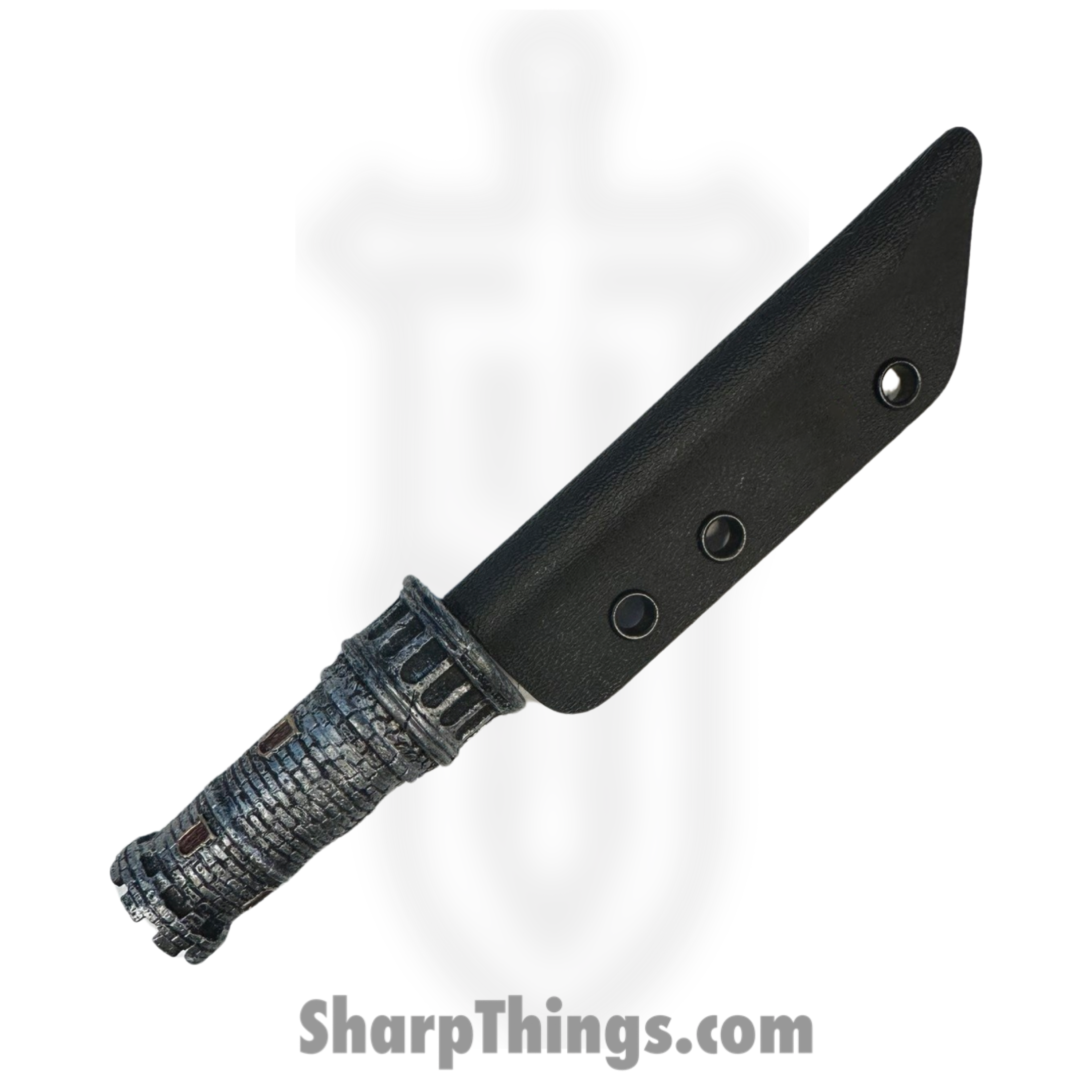 Full Heart Forge - FHF-CHESS-RK - Rook Spike - Fixed Blade Knife - 316 Stainless Satin Spike - Resin - Grey, Brown, Gold - Image 7
