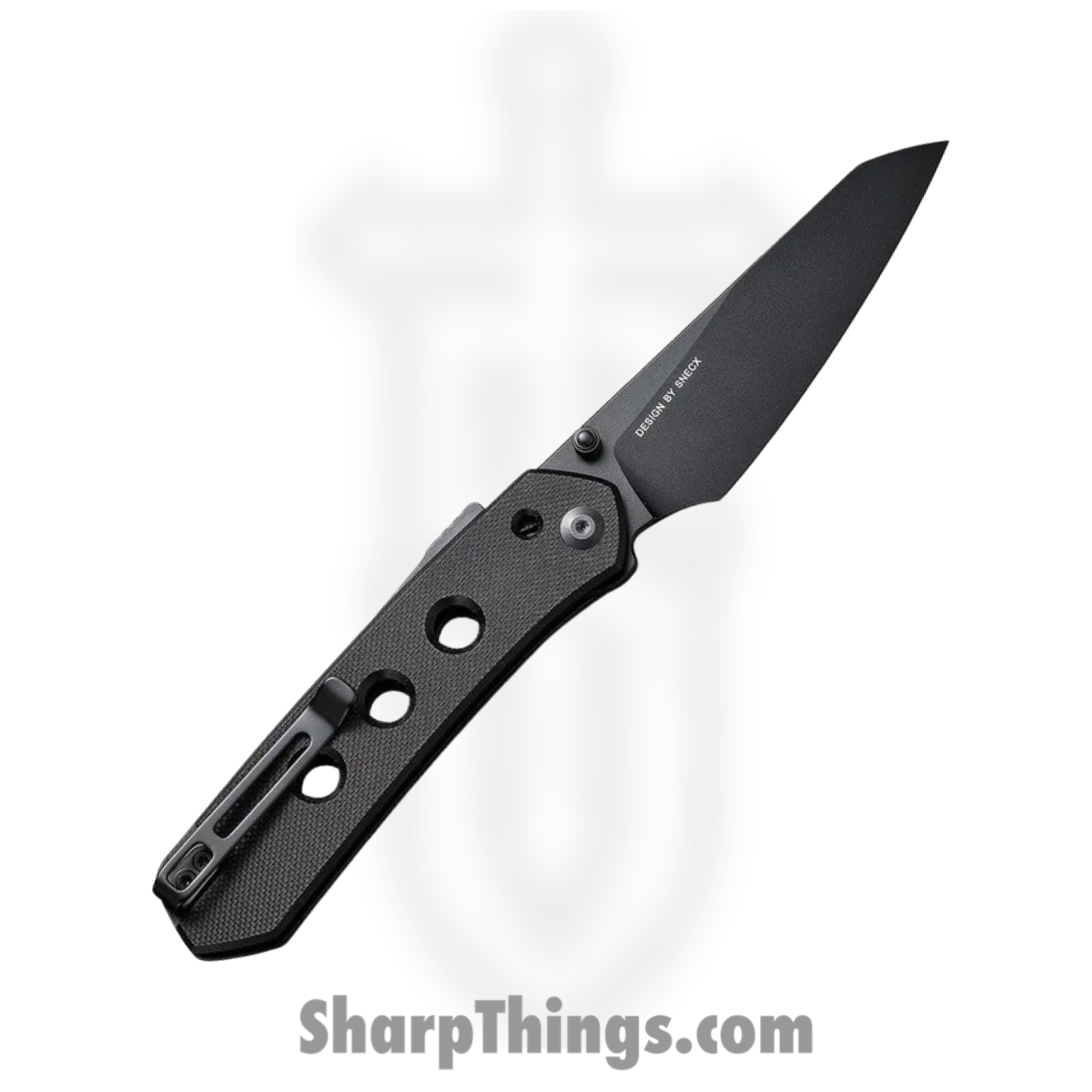 Civivi - CIVC220361 - Vision FG - Folding Knife - Nitro-V Black Reverse Tanto - G10 - Black - Image 2