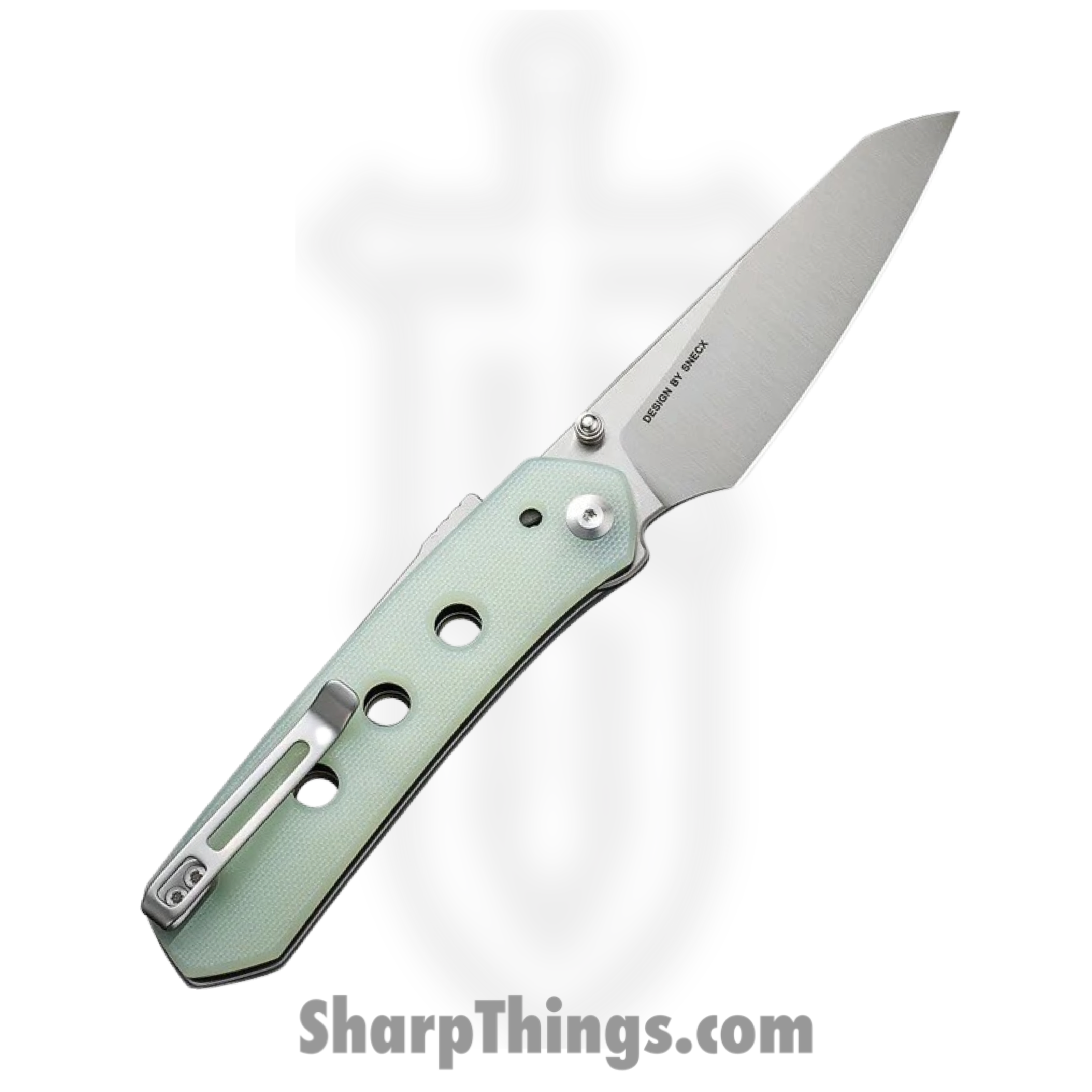 Civivi - CIVC220362 - Vision FG - Folding Knife - Nitro-V Satin Reverse Tanto - G10 - Jade - Image 2