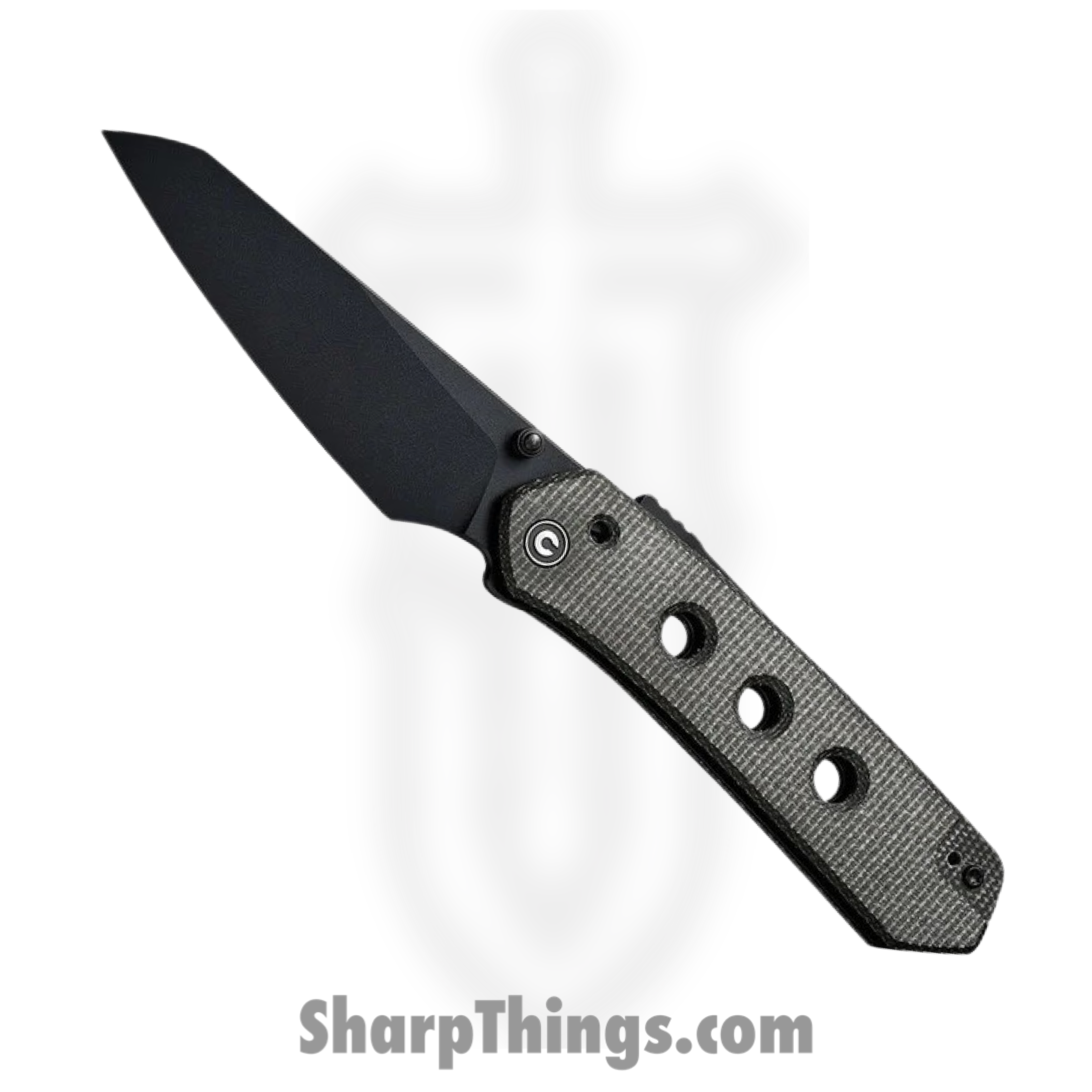 Civivi - CIVC220363 - Vision FG - Folding Knife - Nitro-V Black Reverse Tanto - Canvas Micarta - Dark Green