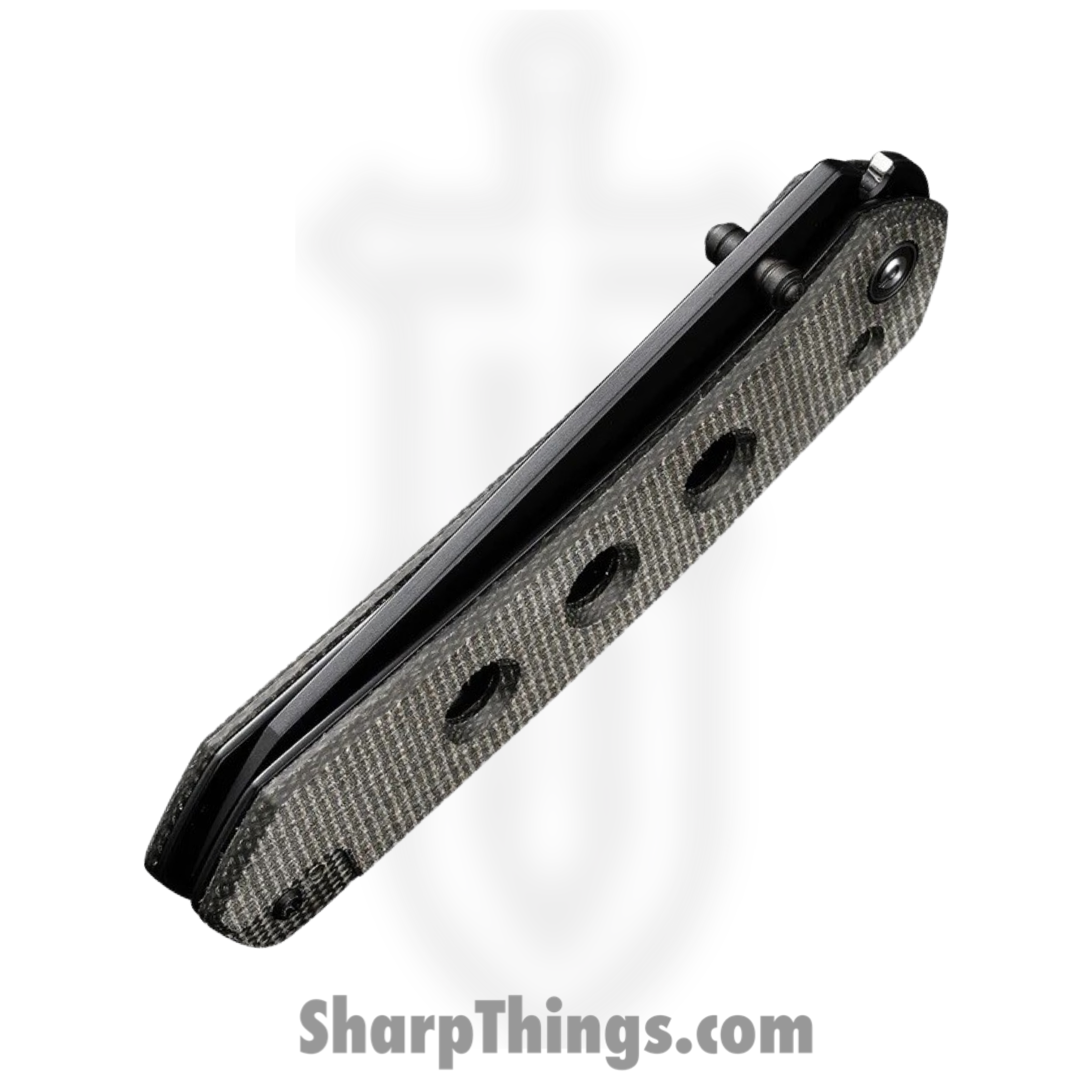 Civivi - CIVC220363 - Vision FG - Folding Knife - Nitro-V Black Reverse Tanto - Canvas Micarta - Dark Green - Image 5