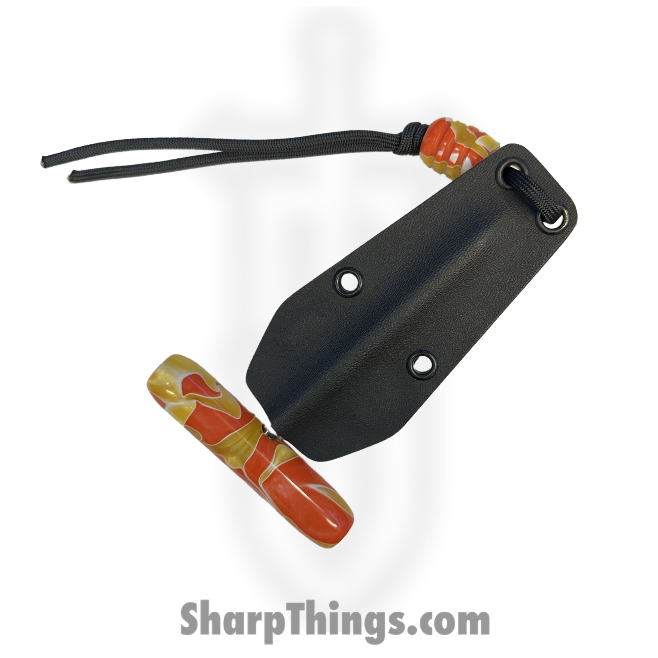 Full Heart Forge - FHF-TS-A-ORYL - T Handle Spike - Fixed Blade Knife - 316 Stainless Satin Spike - Acryllic - Orange, yellow - Image 6