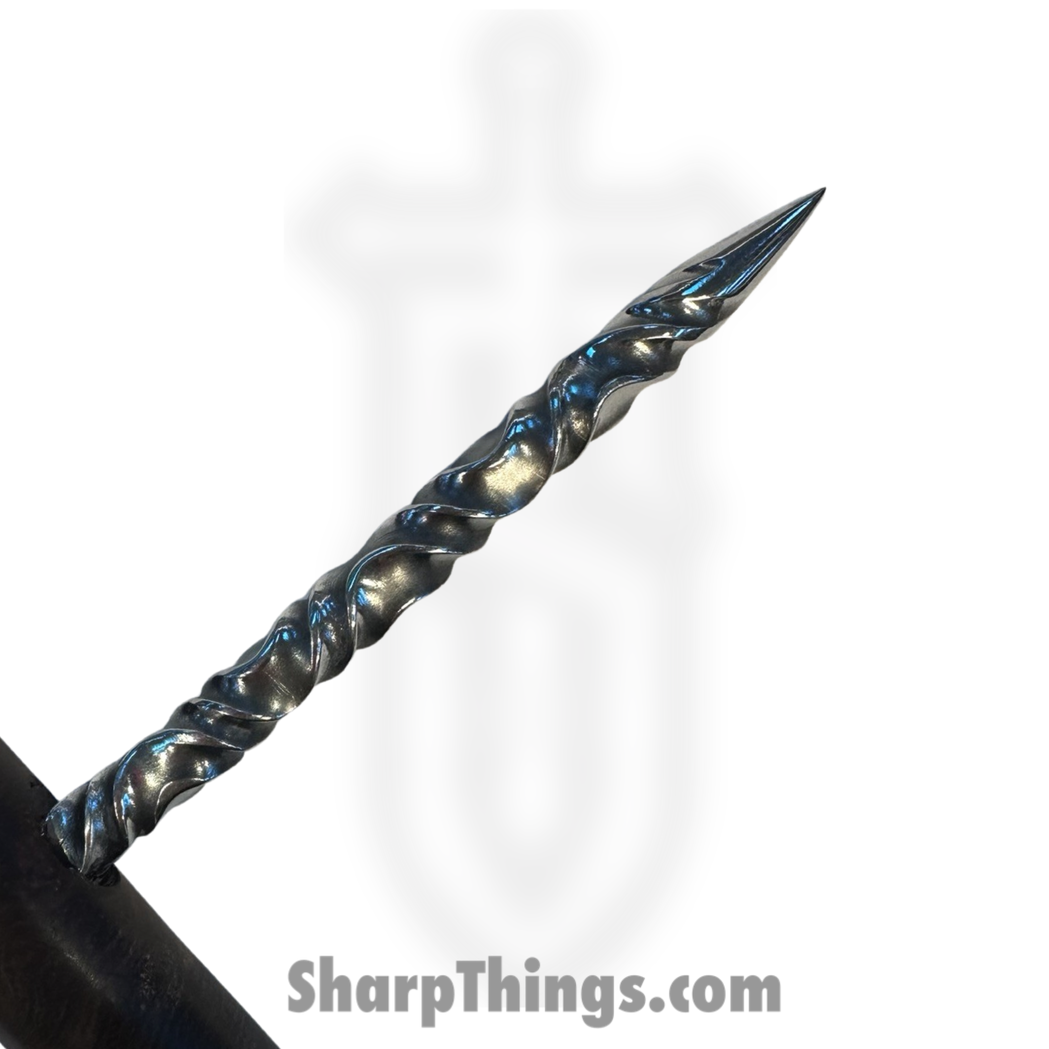 Full Heart Forge - FHF-TS-WD-BR - T Handle Spike - Fixed Blade Knife - 316 Stainless Satin Spike - Stabilized Wood - Brown - Image 3