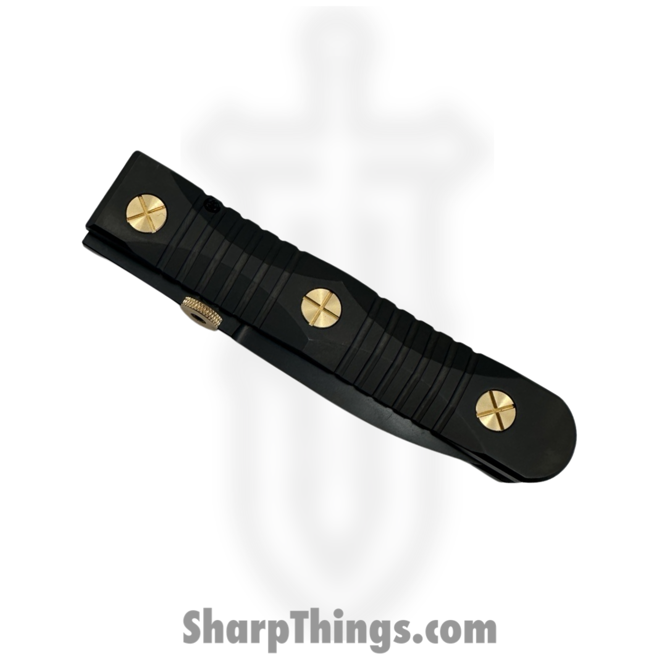 Elishewitz Studio - EK-IF-DG-BK - EK Integral Folder Les George Collab - Folding Knife - M390 Coated Dagger - Titanium - Black Gold - Image 3