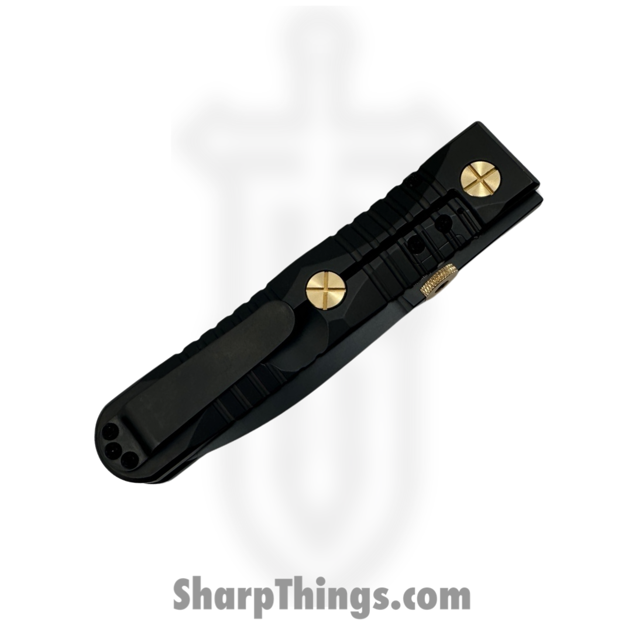 Elishewitz Studio - EK-IF-DG-BK - EK Integral Folder Les George Collab - Folding Knife - M390 Coated Dagger - Titanium - Black Gold - Image 4