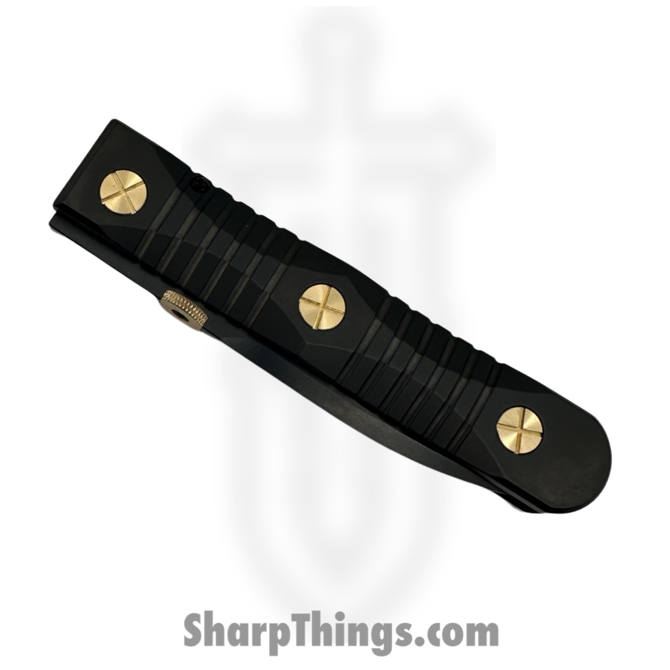 Elishewitz Studio - EK-IF-DK-BK - EK Integral Folder Les George Collab - Folding Knife - M390 Coated Dirk - Titanium - Black Gold - Image 5