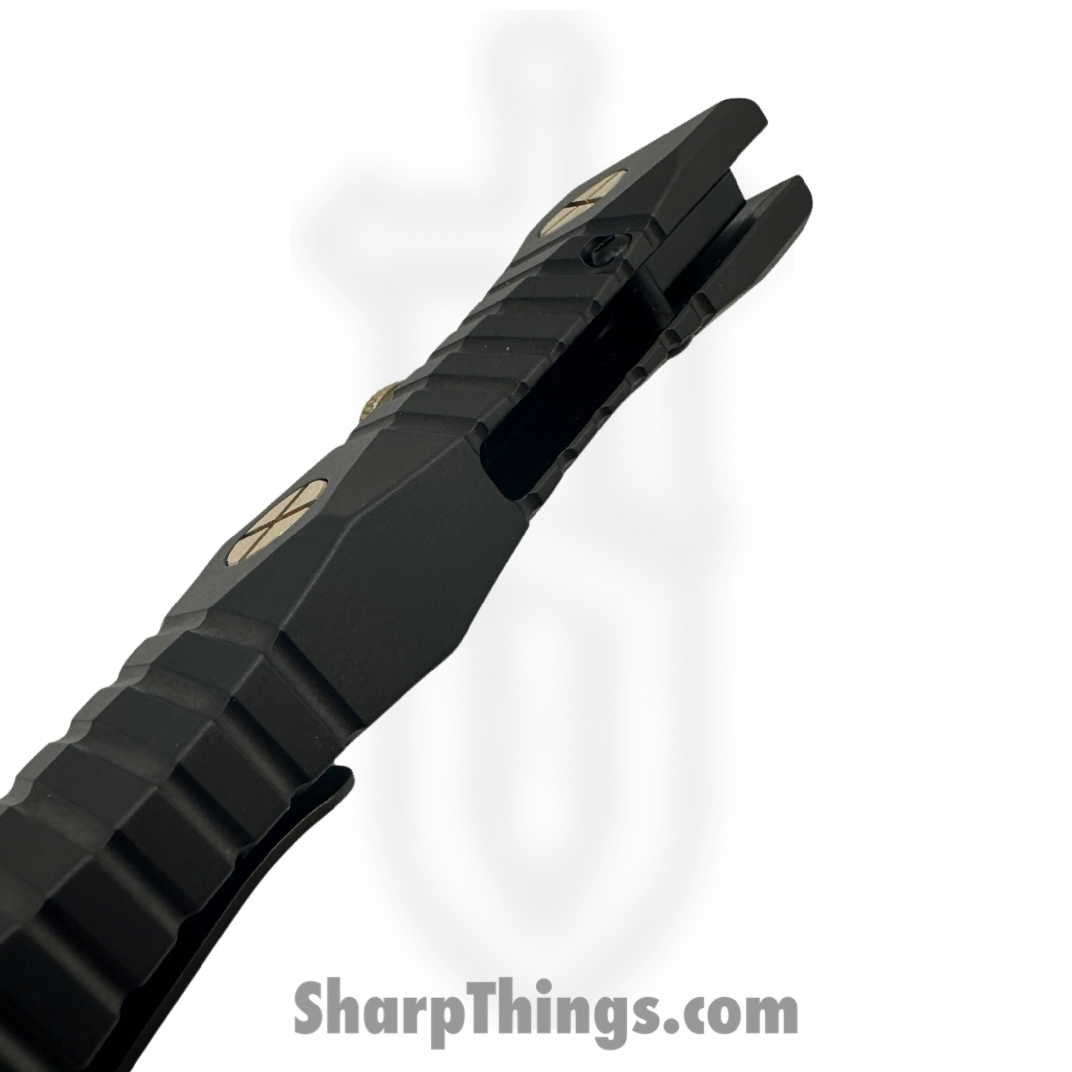 Elishewitz Studio - EK-IF-DG-BK - EK Integral Folder Les George Collab - Folding Knife - M390 Coated Dagger - Titanium - Black Gold - Image 5