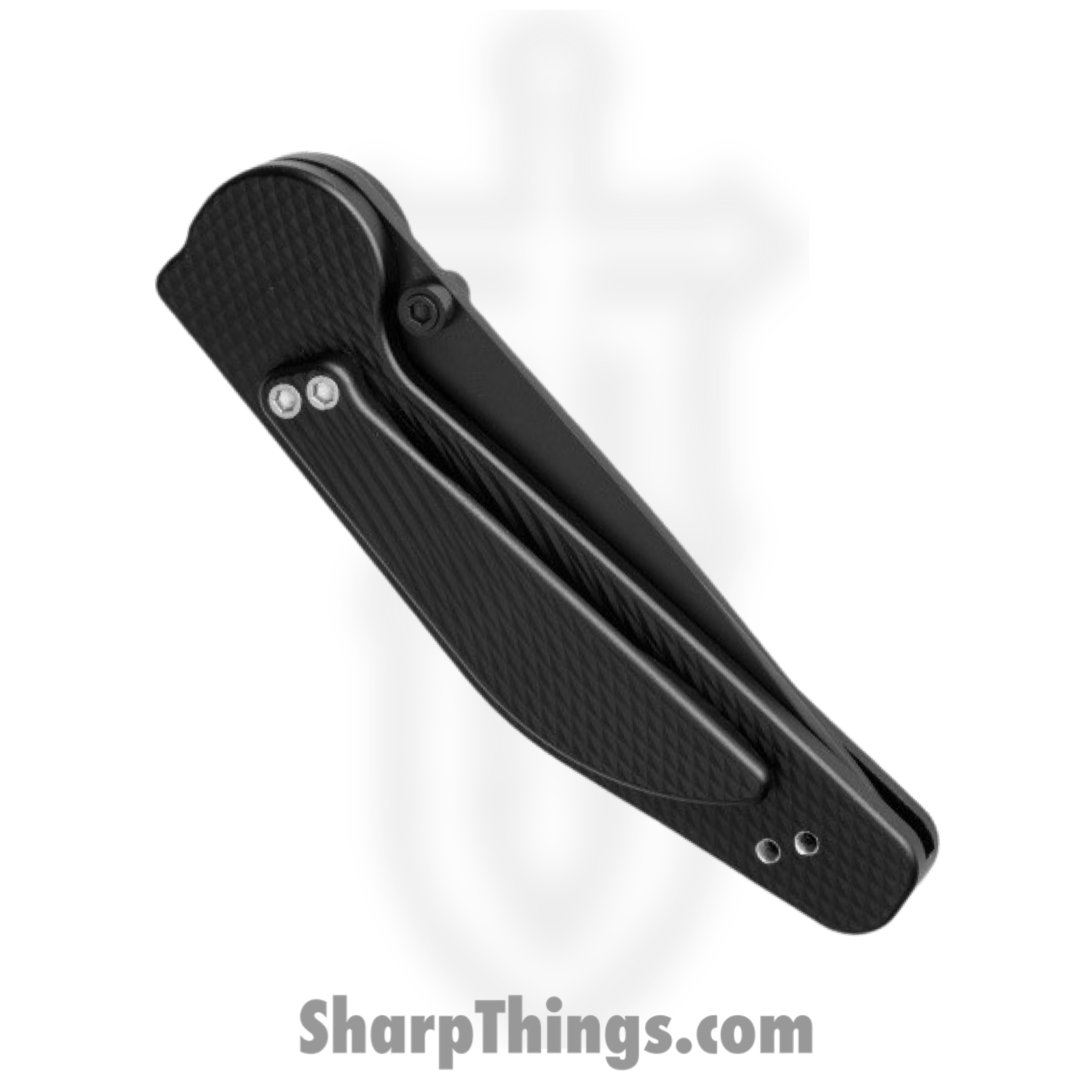 GT Knives - GT103 - Police - Automatic Knife - ATS 34 Black Drop Point - 6061-T6 Aluminum - Black - Image 3
