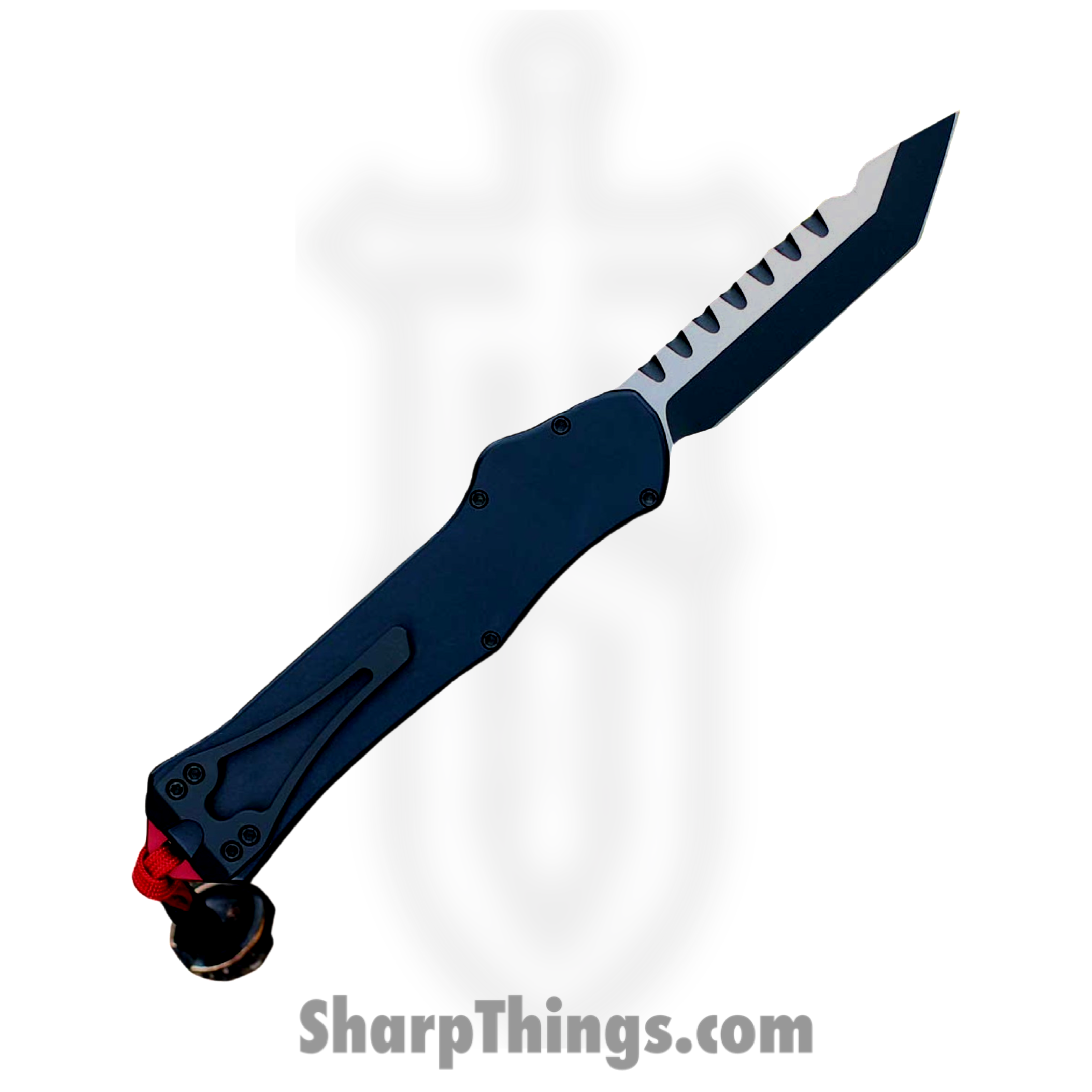 Heretic Knives - H006-10A-PRED - Hydra - OTF Auto - Magnacut two tone Tanto - Aluminum - Predator - Image 2