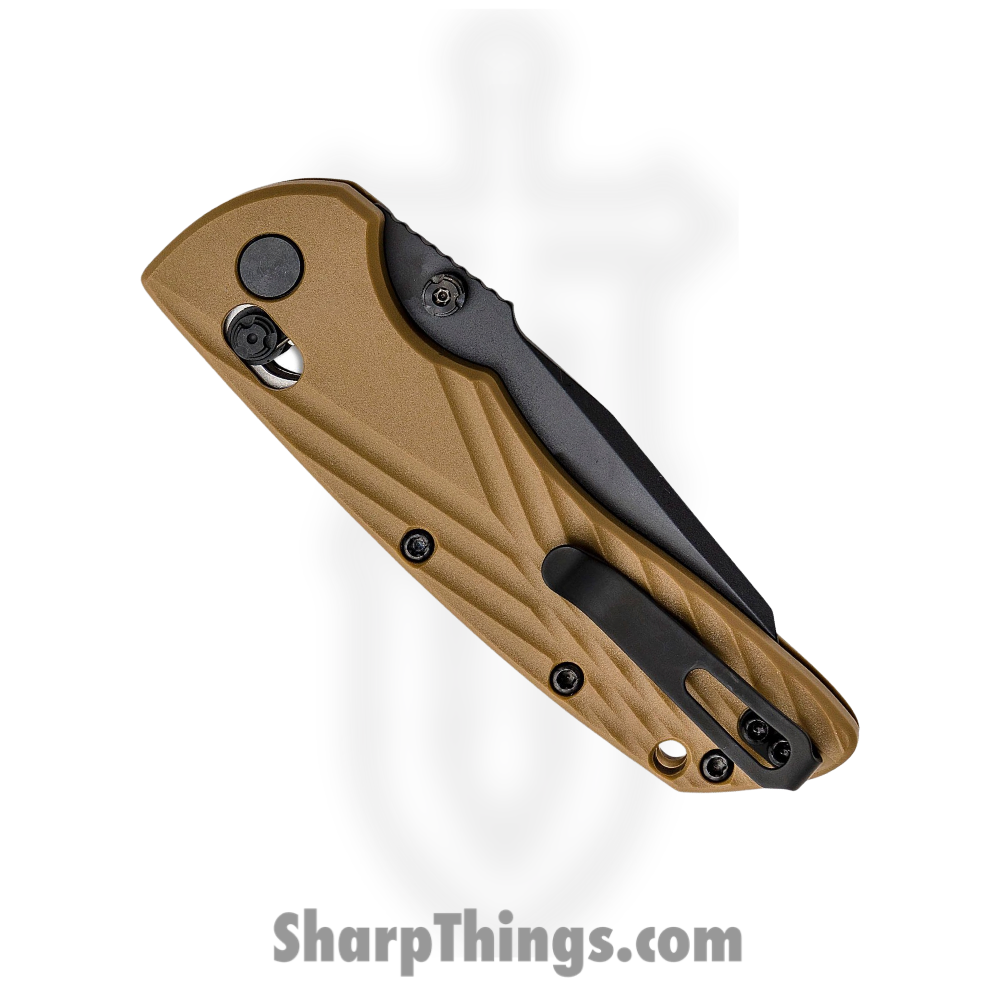 Hogue Knives - HO24367 - Deka - Folding Knife - CPM-Magnacut Black Cerakote Modified Wharncliffe - FDE Polymer Scales - Flat Dark Earth - Image 3