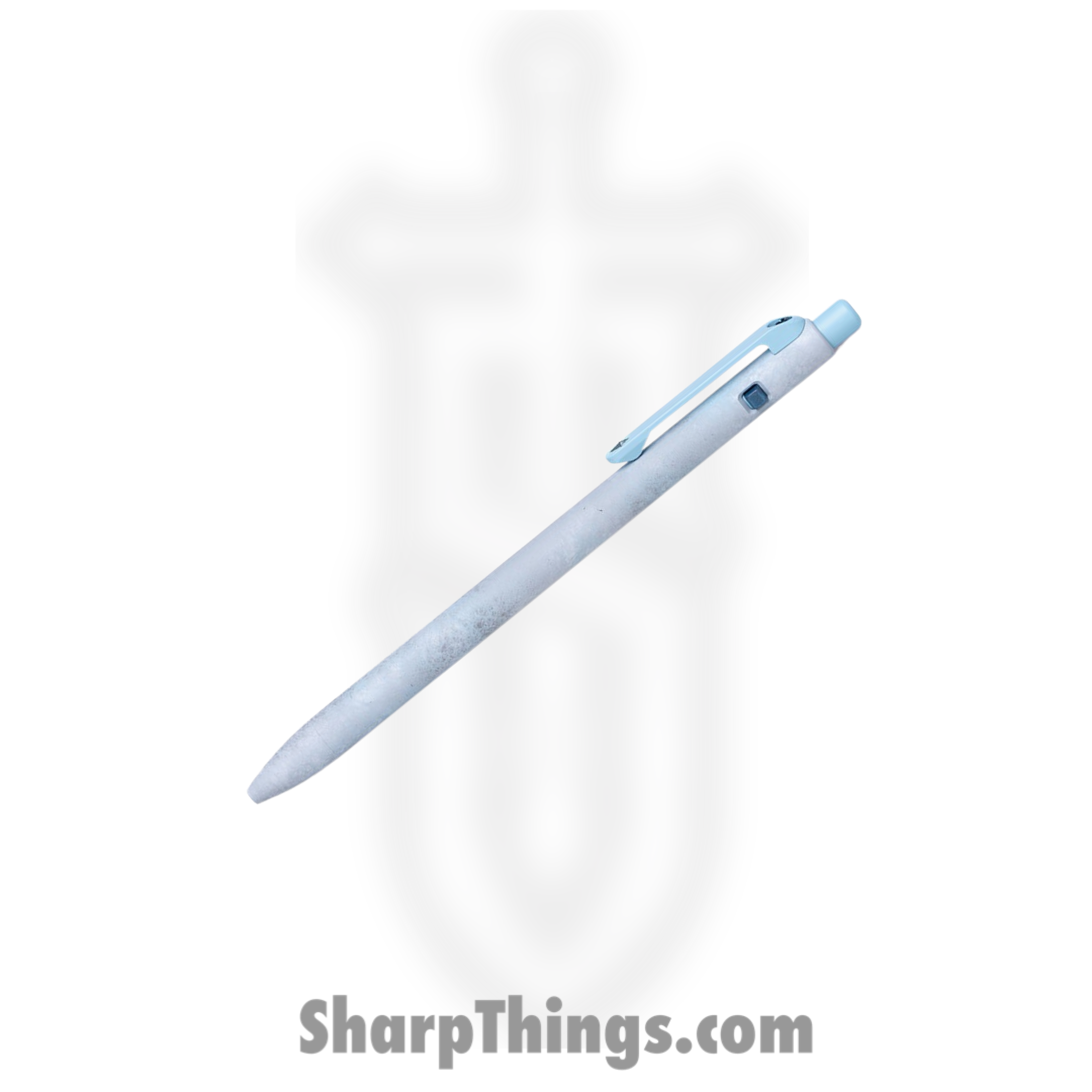 Tactile Turn - 10-SS2-SEA-ICE - Slim Side Click Pen - Short - Titanium - Seasonal Release Icefall