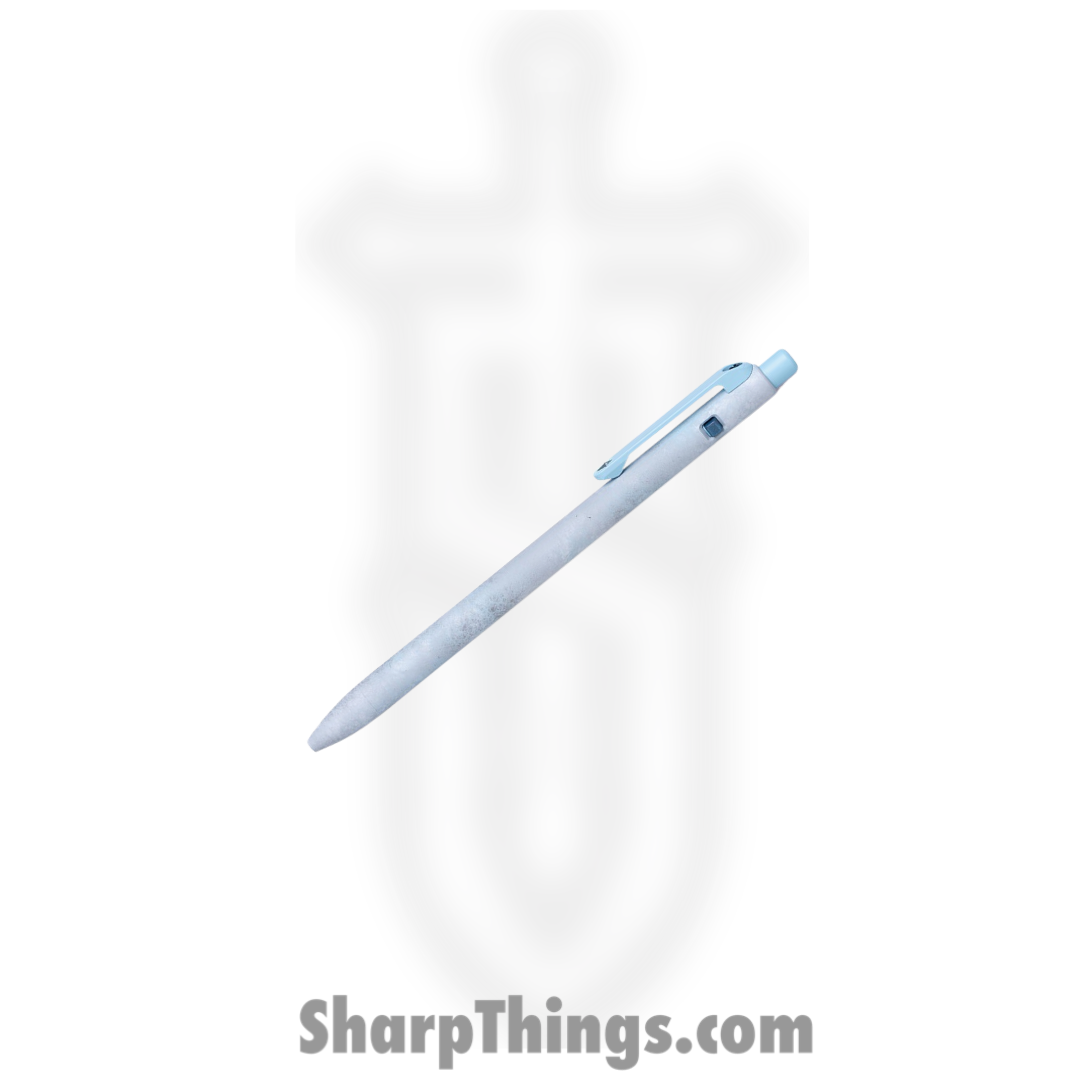 Tactile Turn - 10-SS3-SEA-ICE - Slim Side Click Pen - Mini - Titanium - Seasonal Release Icefall