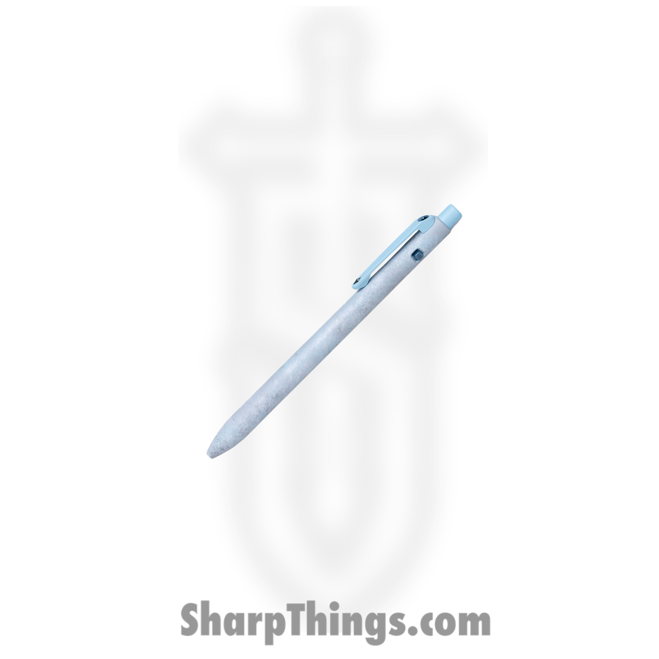 Tactile Turn - 10-SC3-SEA-ICE - Side Click Pen - Mini - Titanium - Seasonal Release Icefall