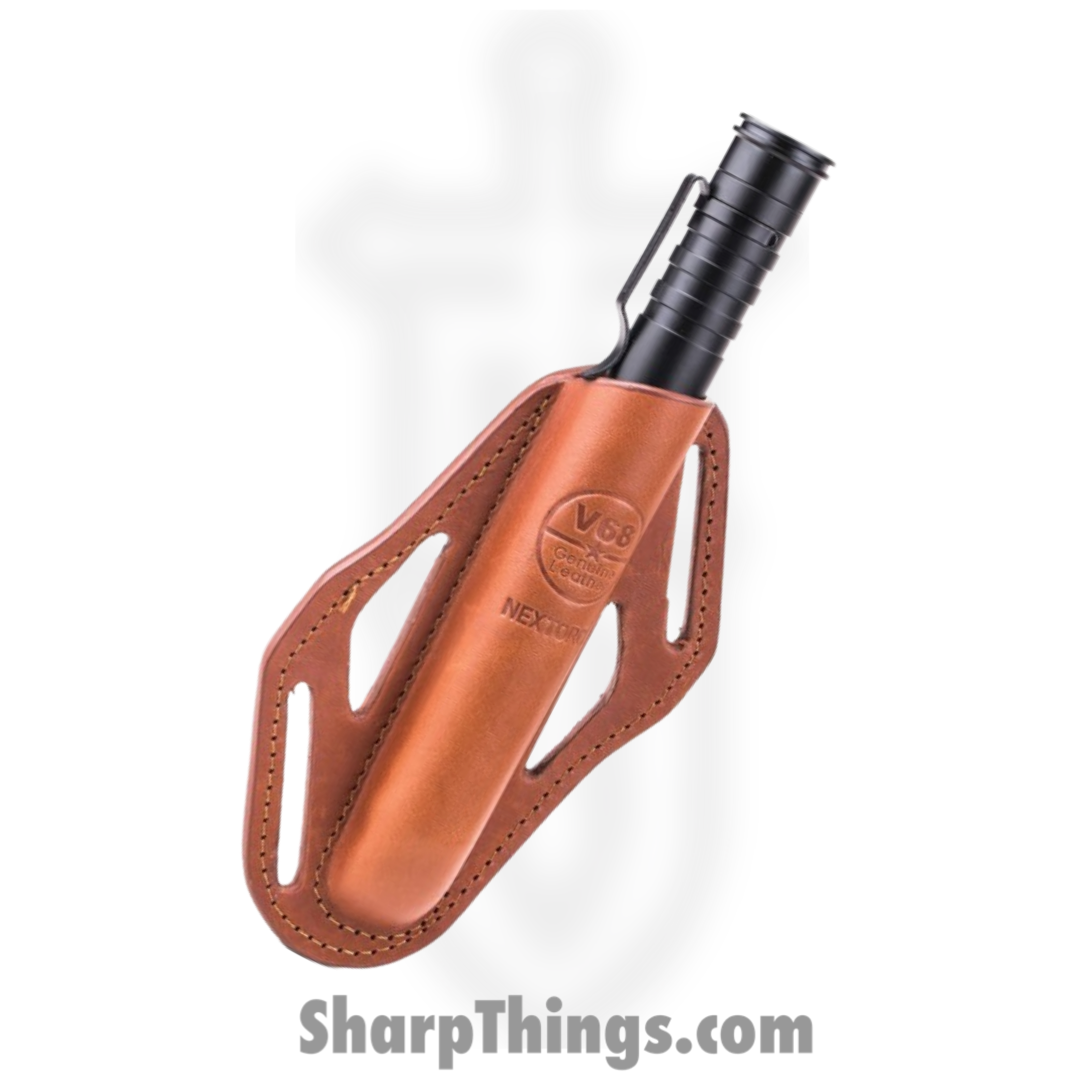 NexTorch - NXV68 - NEX Baton Holster - Leather - Black - Image 2