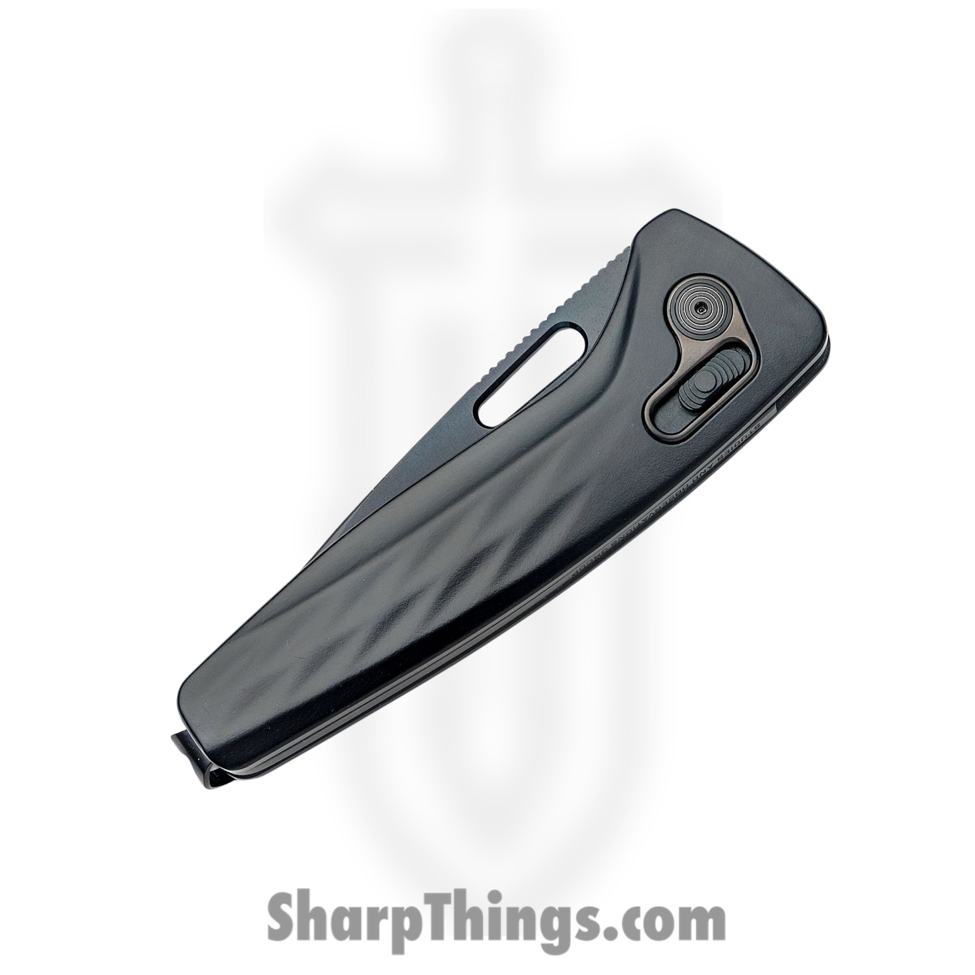 SOG - SOG12730357 - One-Zero - Folding Knife - CPM-S35VN Two-Tone Black TiNi Drop Point - Aluminum - Black - Image 3