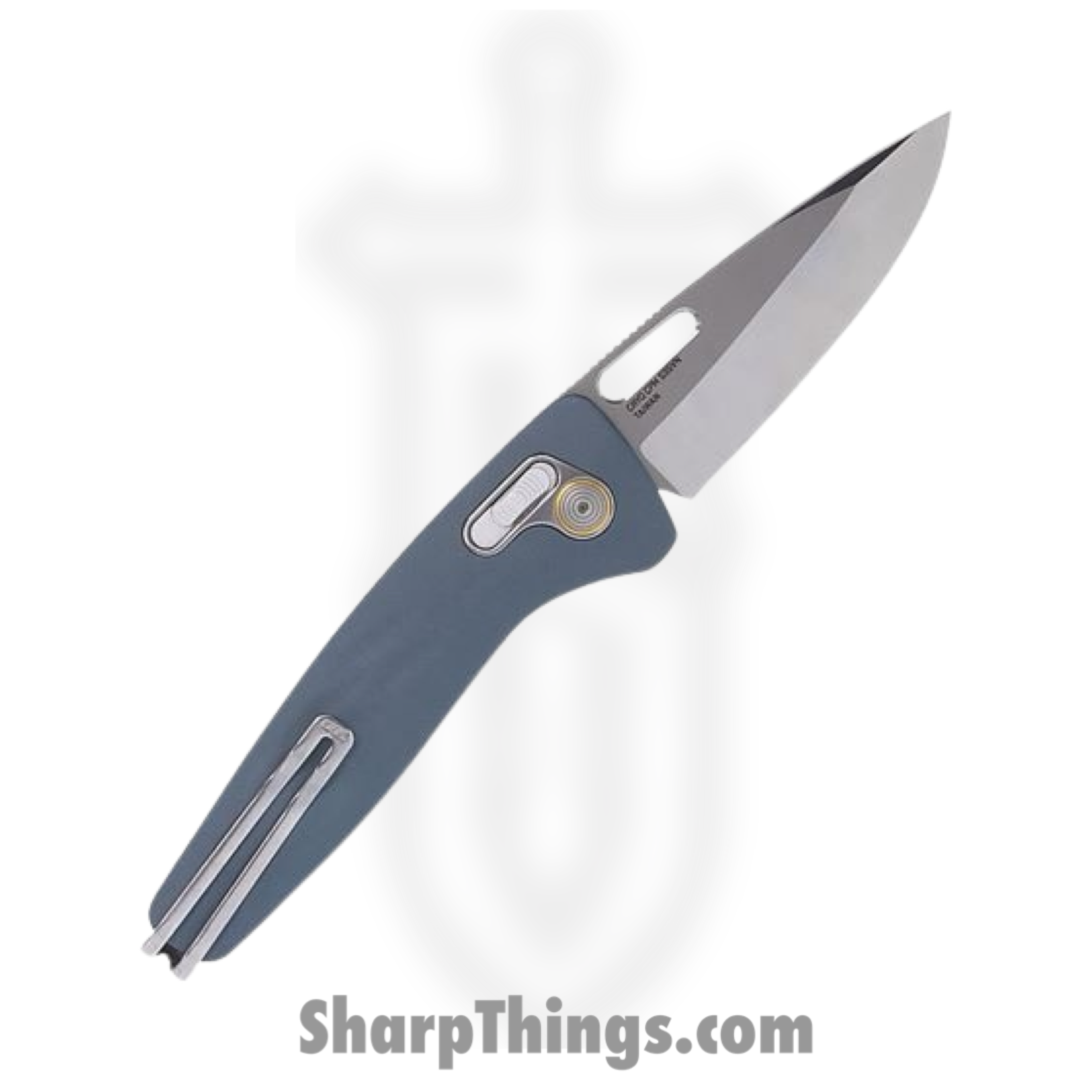 SOG - SOG12730457 - One-Zero - Folding Knife - CPM-S35VN Stonewash Clip Point - Aluminum - Smoke Gray - Image 2