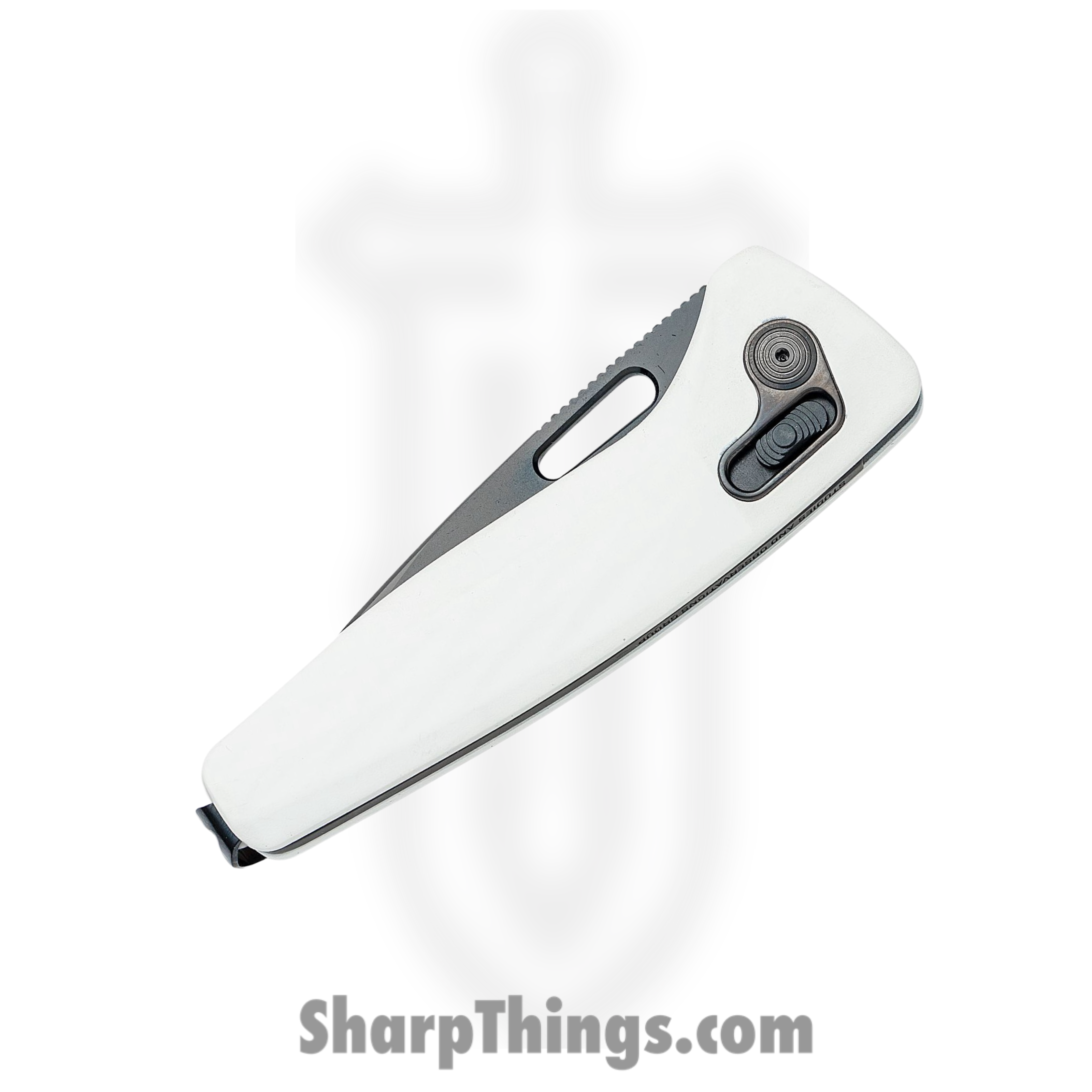 SOG - SOG12730557 - One-Zero - Folding Knife - CPM-S35VN Two-Tone Black TiNi Drop Point - Aluminum - White - Image 3