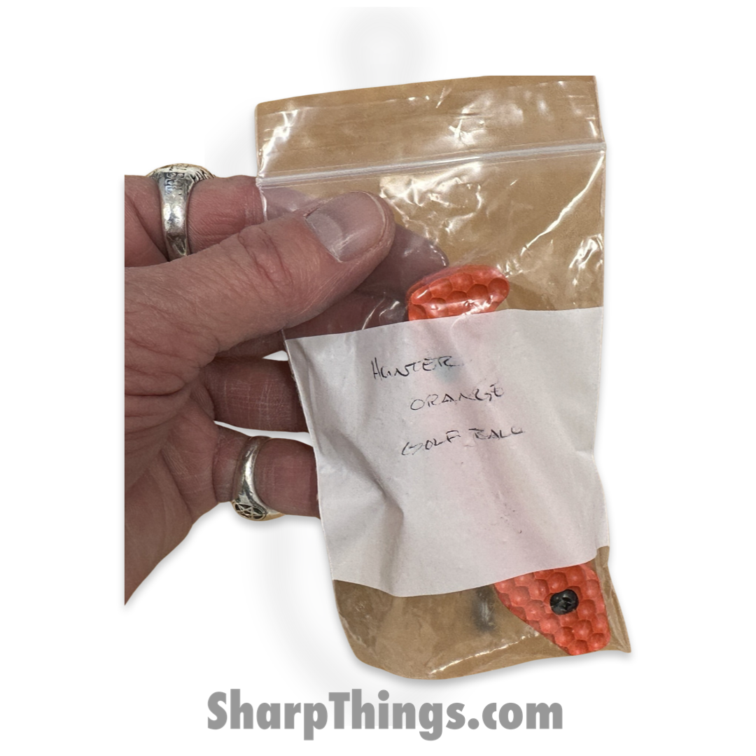 SkyRaider Knives - SRK1-Scl-GLF-HO - SRK1 Scales - Golf Ball - Hunter Orange - Image 4