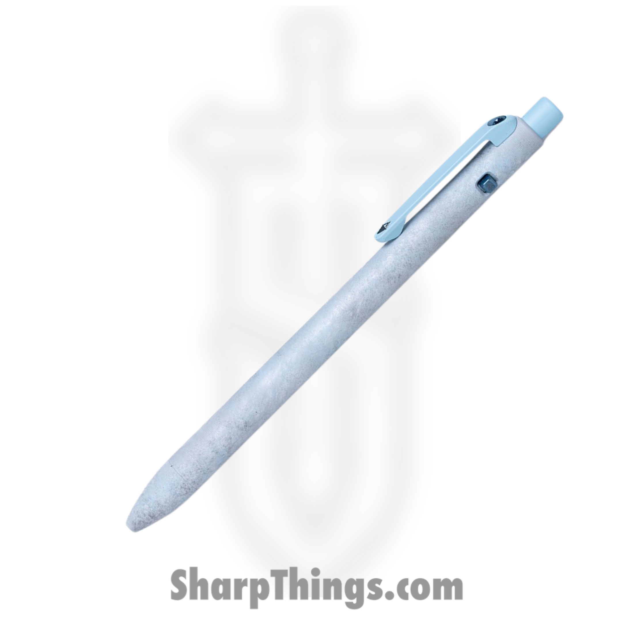 Tactile Turn - 10-SS1-SEA-ICE - Slim Side Click Pen - Standard - Titanium - Seasonal Release Icefall