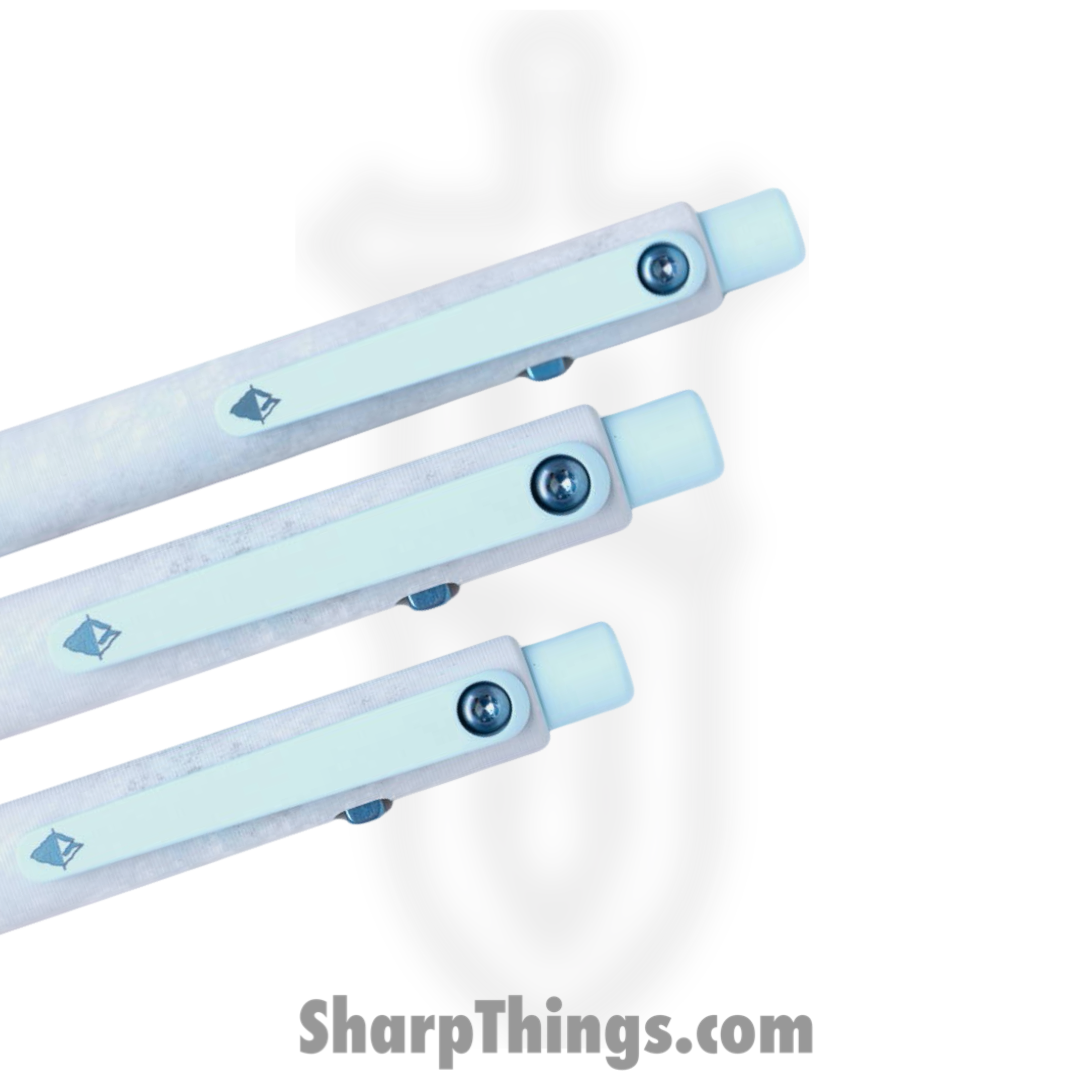 Tactile Turn - 10-SC3-SEA-ICE - Side Click Pen - Mini - Titanium - Seasonal Release Icefall - Image 2