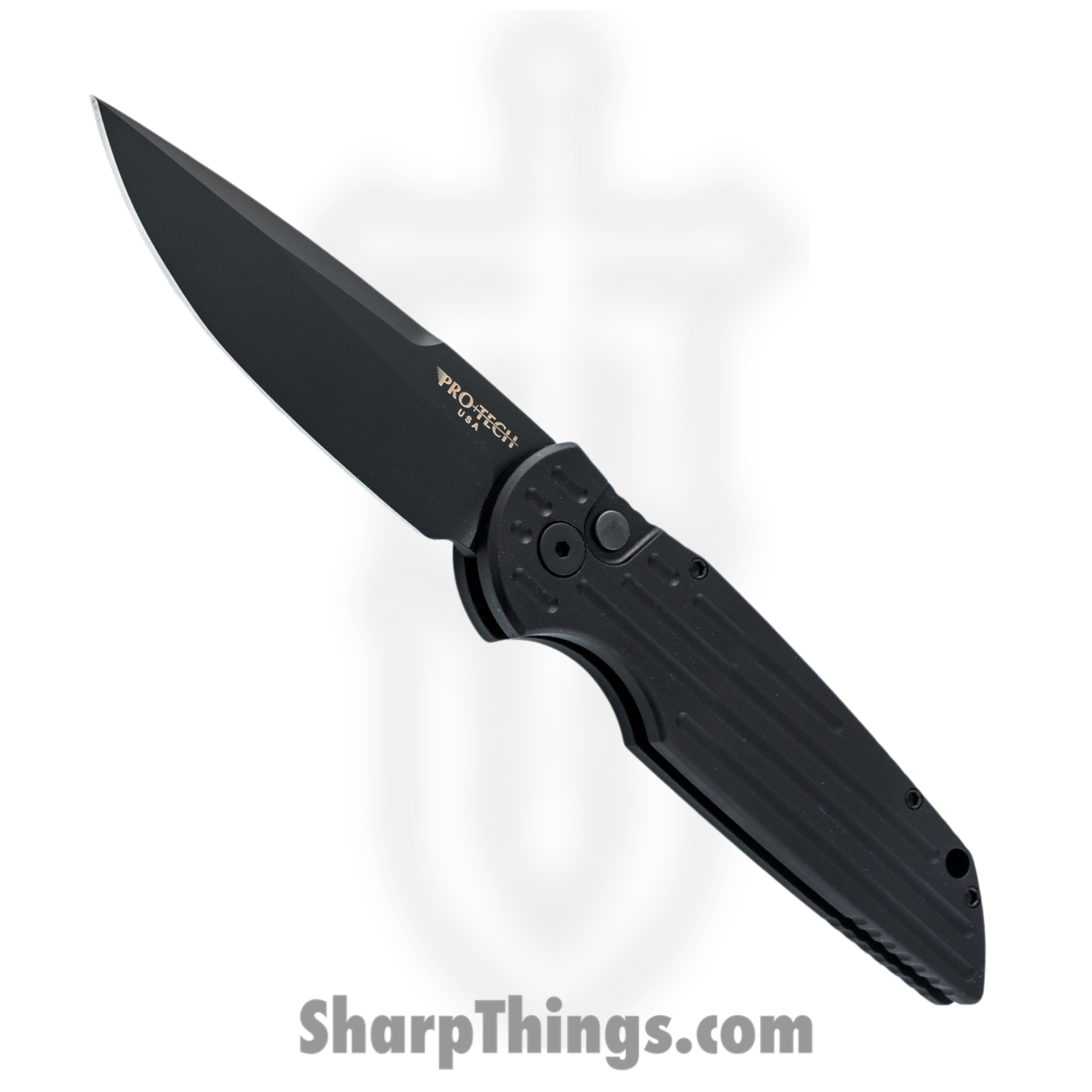 ProTech - TR-3 SWAT Operator - TR3 Operator - Automatic Knife - 154CM Black Clip Point - 6061-T6 Aluminum - Black