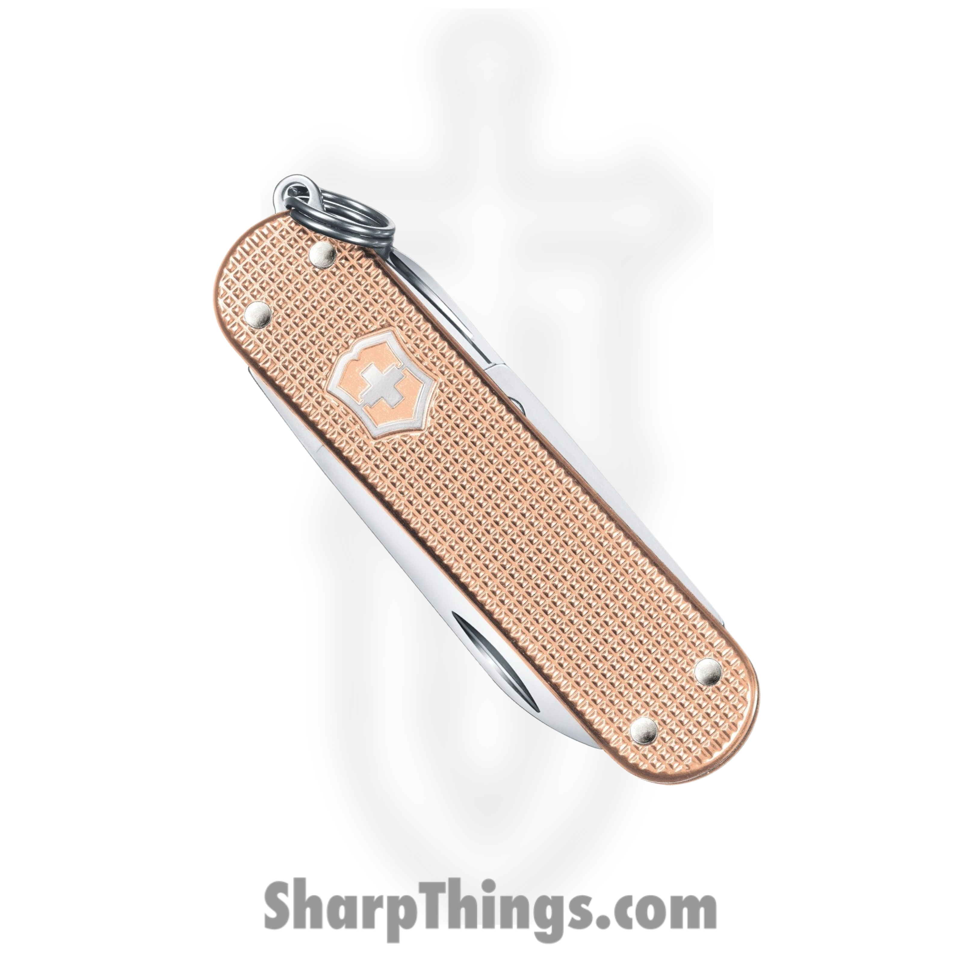 Victorinox - VN06221202G - Classic SD - Folding Knife - Stainless Polished Multi - Alox - Fresh Peach - Image 2