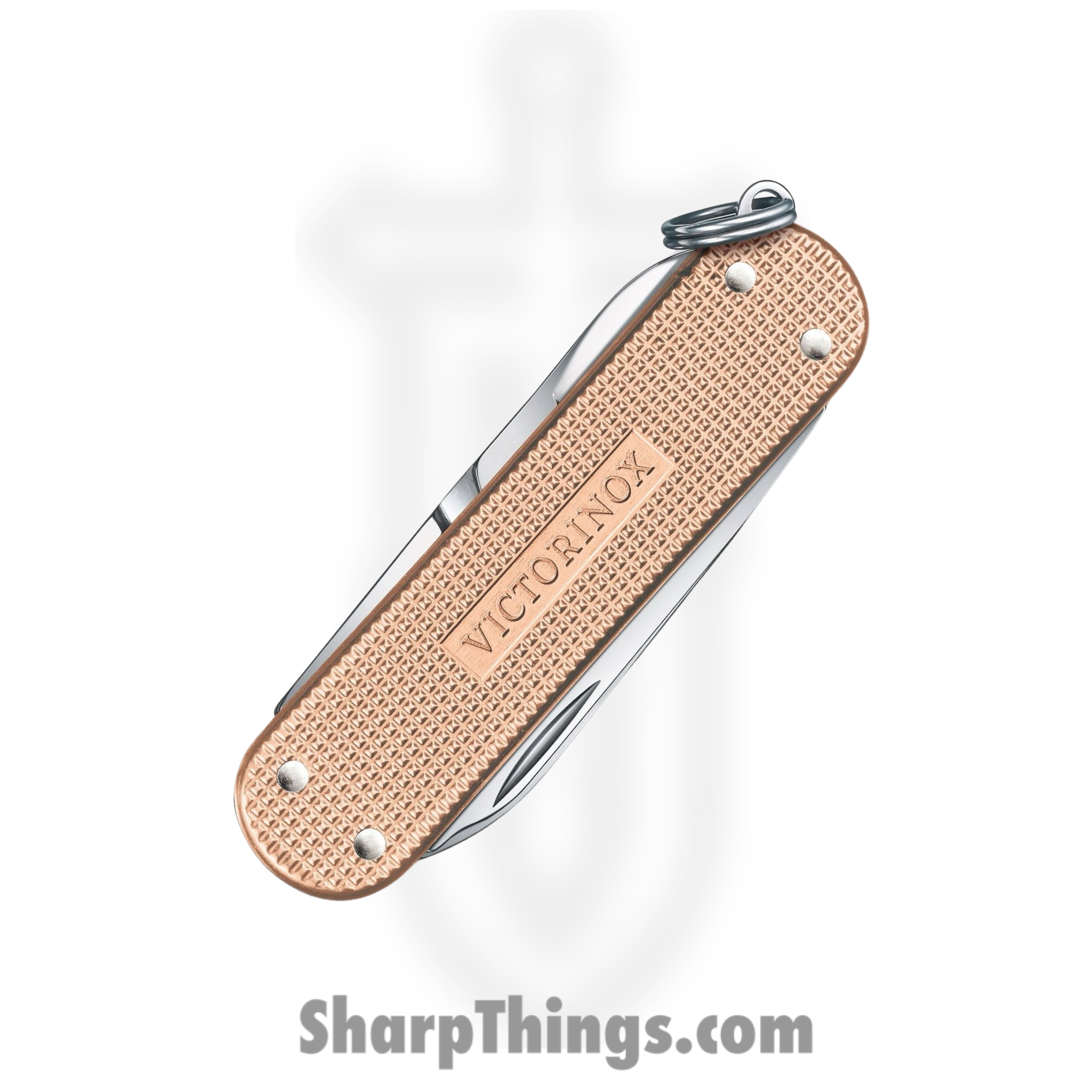 Victorinox - VN06221202G - Classic SD - Folding Knife - Stainless Polished Multi - Alox - Fresh Peach - Image 3
