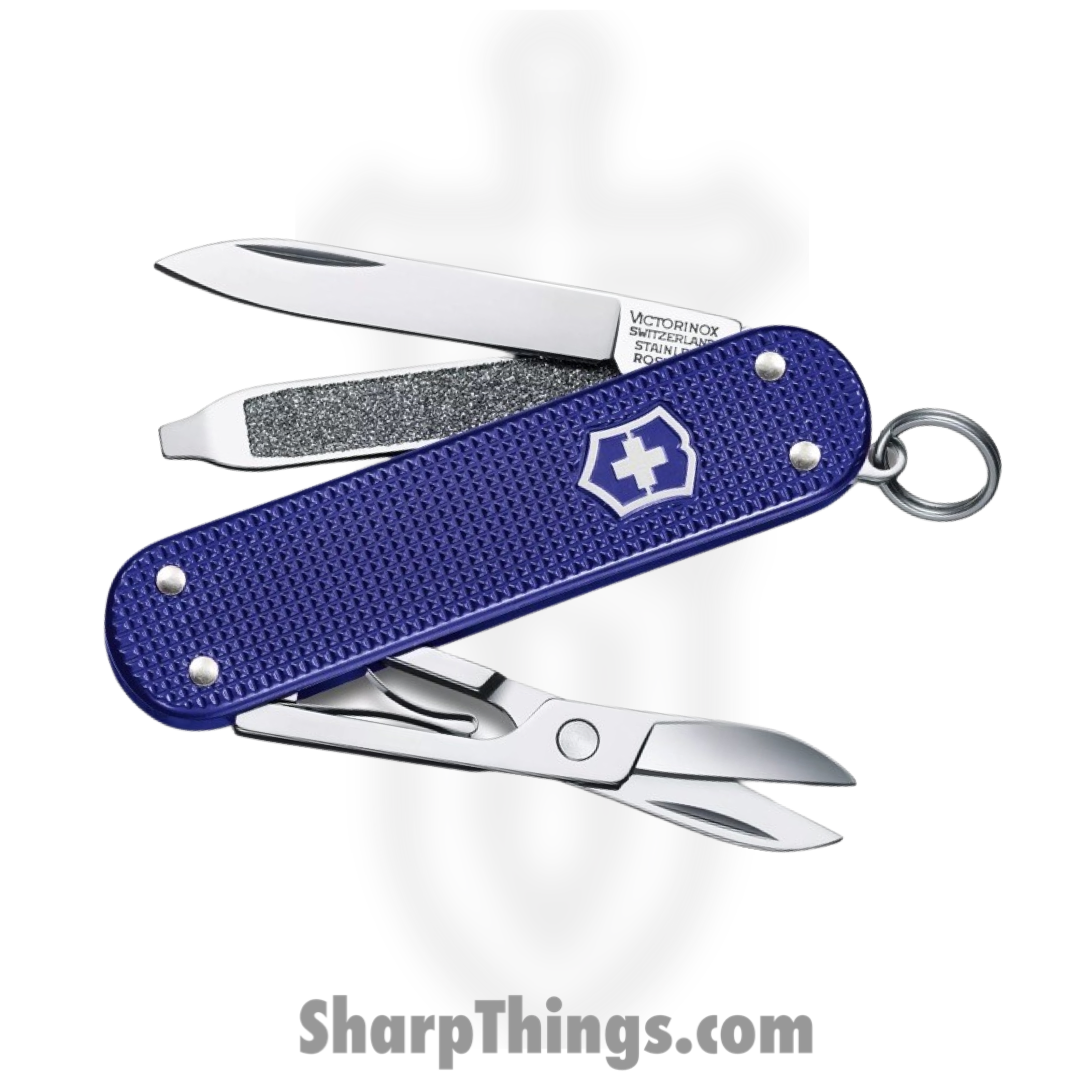 Victorinox - VN06221222G - Classic SD - Folding Knife - Stainless Polished Multi - Alox - Night Dive
