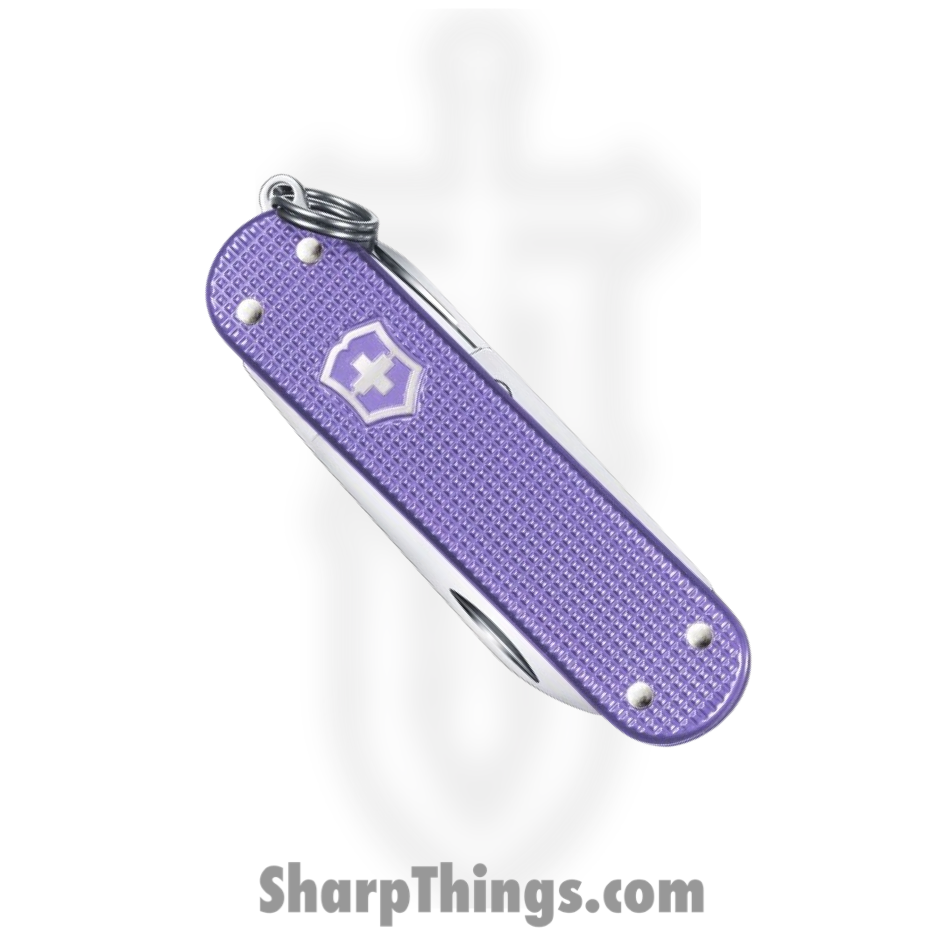 Victorinox - VN06221223G - Classic SD - Folding Knife - Stainless Polished Multi - Alox - Electric Lavender - Image 2