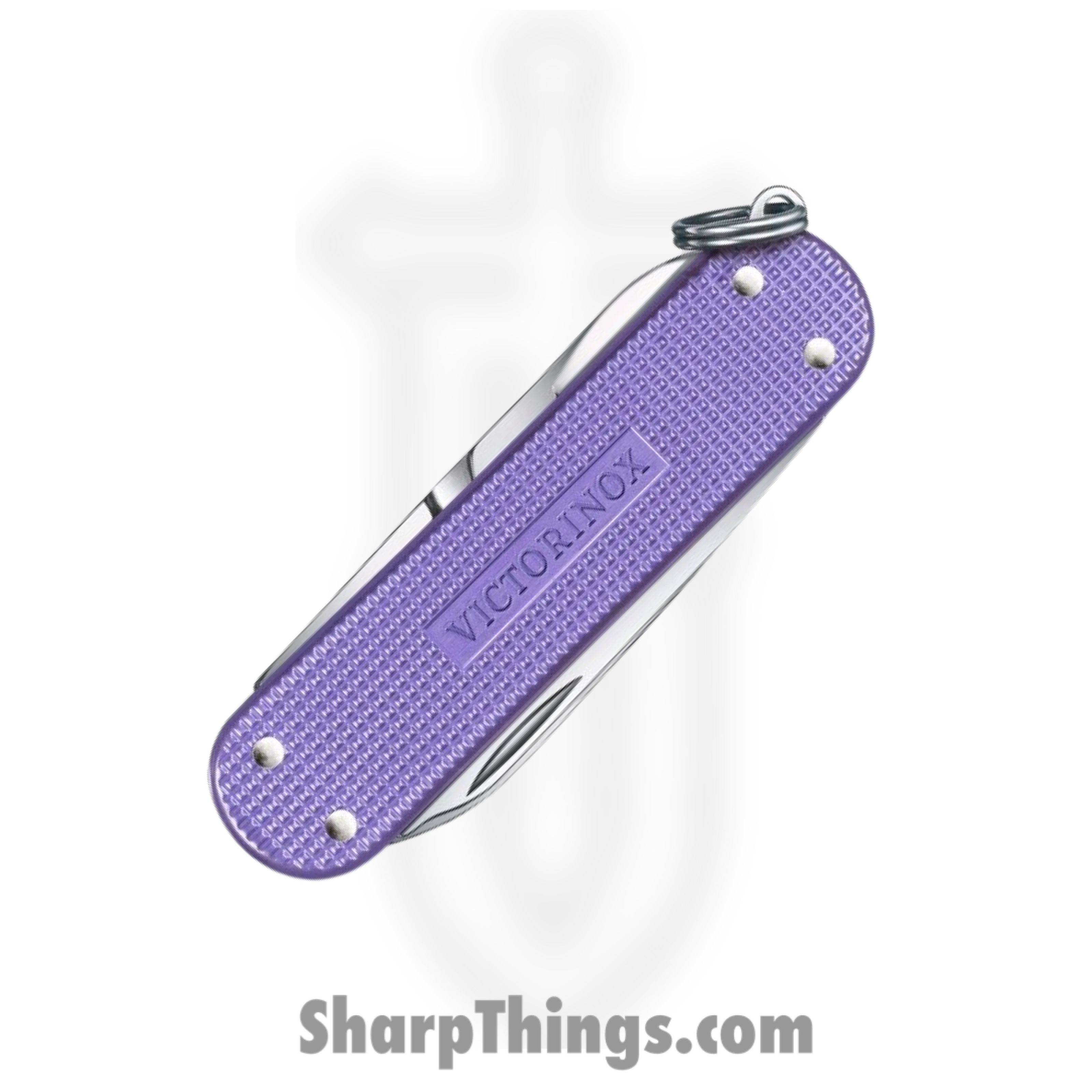 Victorinox - VN06221223G - Classic SD - Folding Knife - Stainless Polished Multi - Alox - Electric Lavender - Image 3
