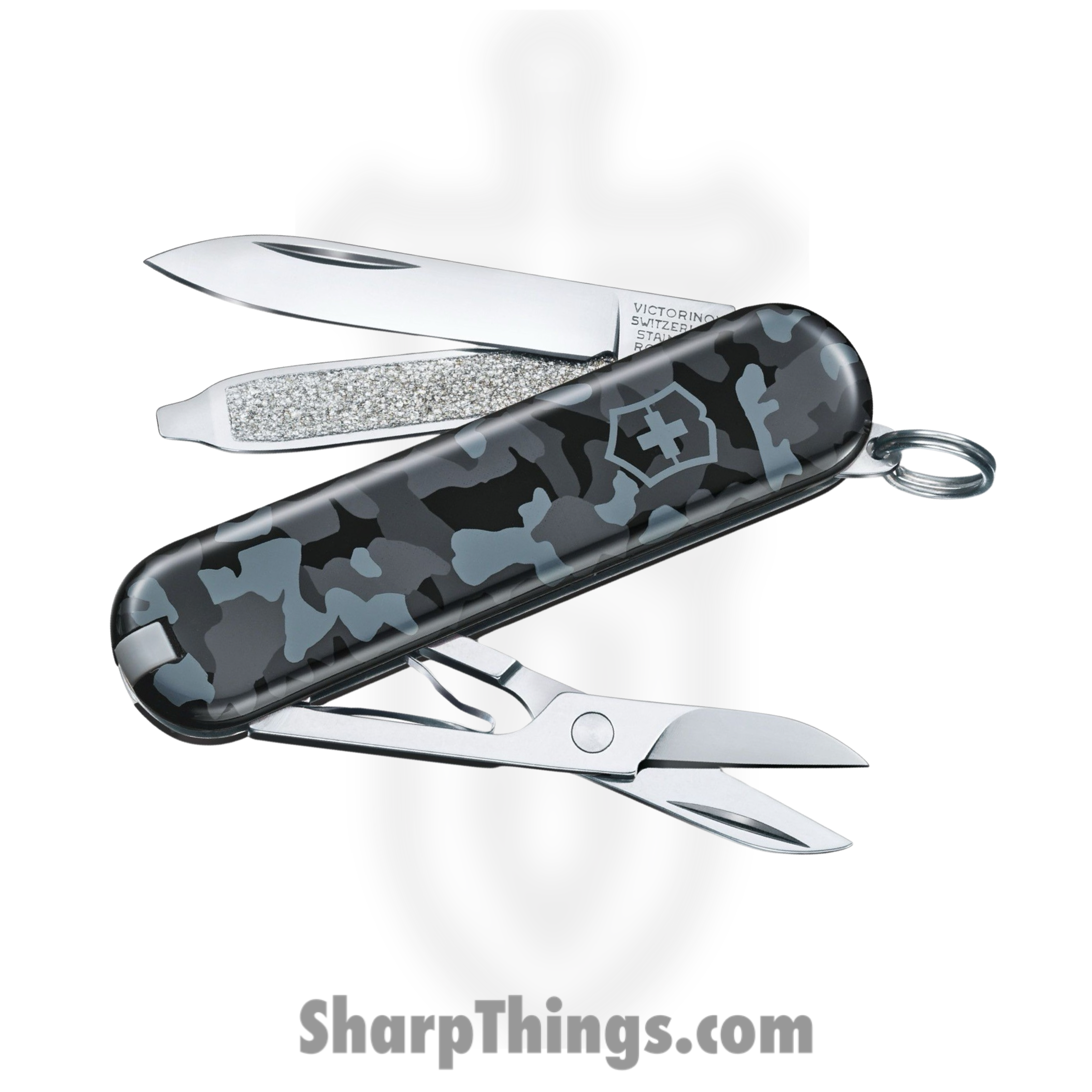 Victorinox - VN06223942X2 - Classic SD - Folding Knife - Stainless Polished Multi - ABS/Celidor - Navy Camo