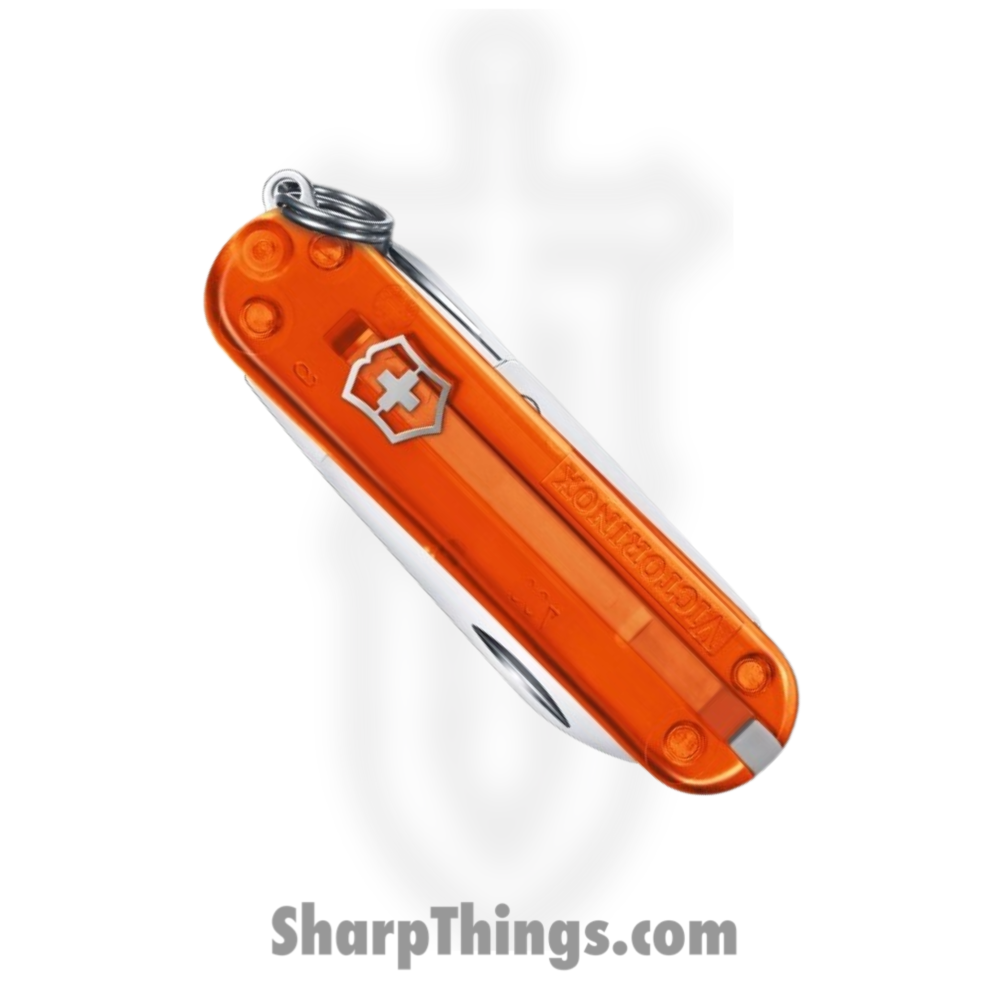 Victorinox - VN06223T82G - Classic SD Transparent - Folding Knife - Stainless Polished Multi Tool - ABS/Celidor - Fire Opal - Image 2