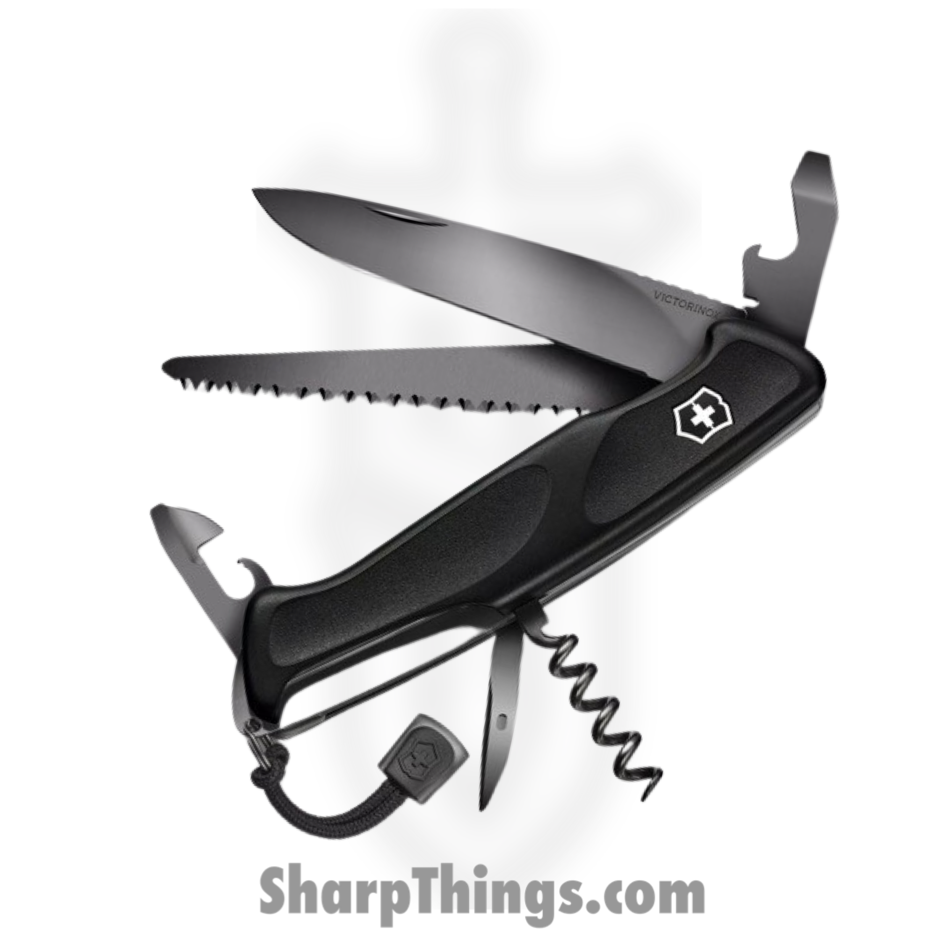Victorinox - VN09563C31P - Ranger Grip 55 - Folding Knife - Stainless Polished Multi - Polyamide - Onyx Black