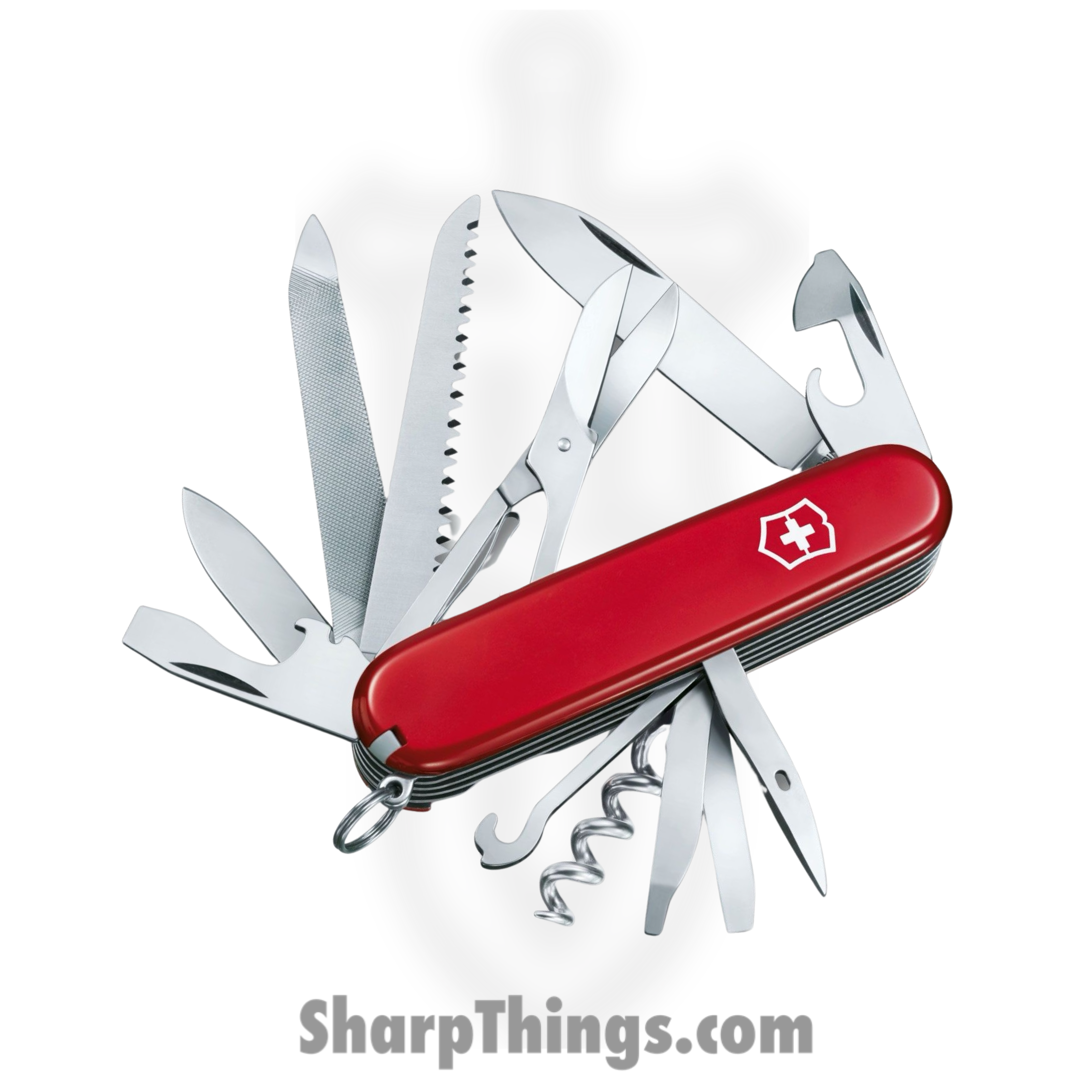 Victorinox - VN13763X3 - Ranger - Folding Knife - Stainless Polished Multi - Celidor - Red