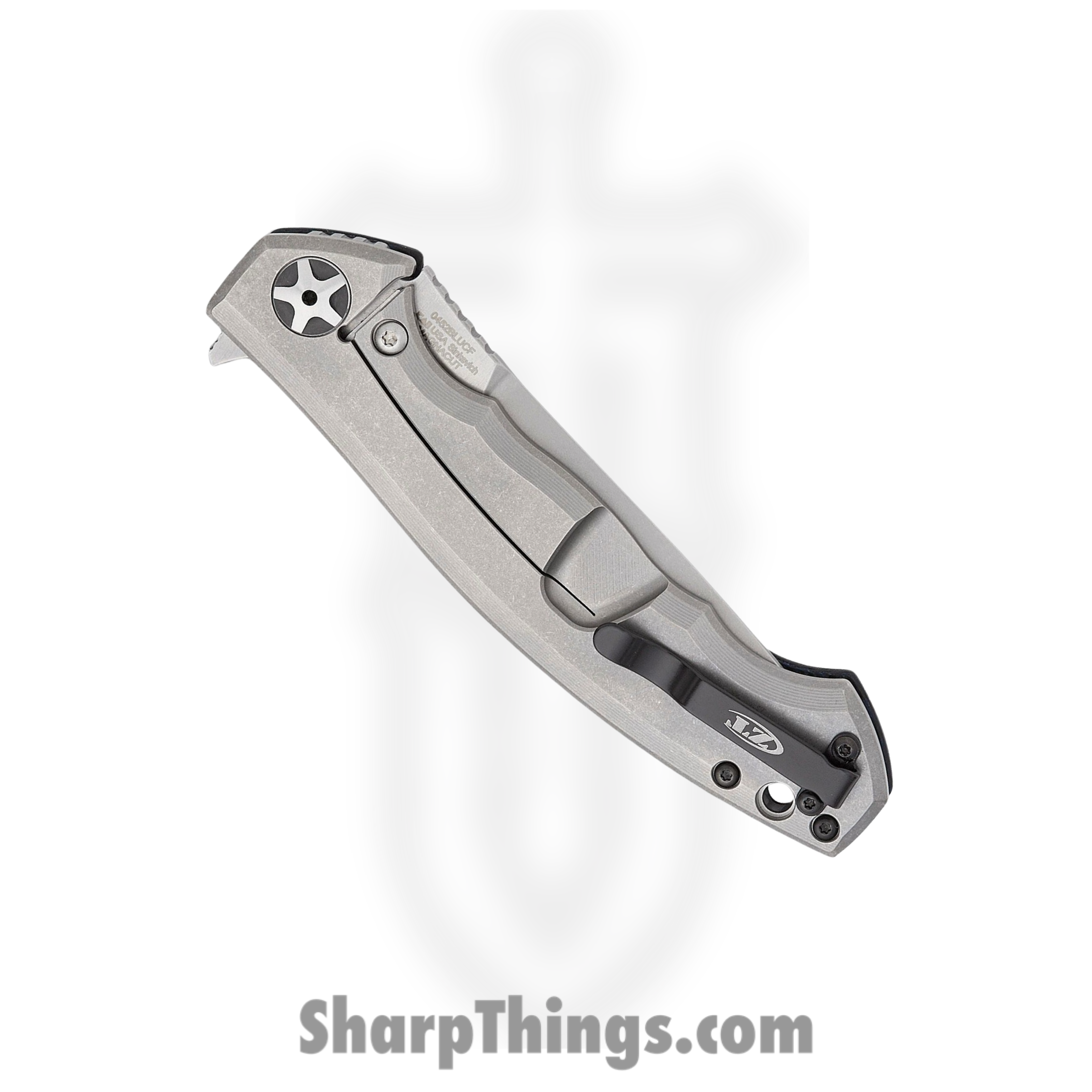 Zero Tolerance - ZT0452BLUCF - Large Sinkevich - Folding Knife - CPM-Magnacut Stonewash Drop Point - CF with Ti - Blue - Image 4