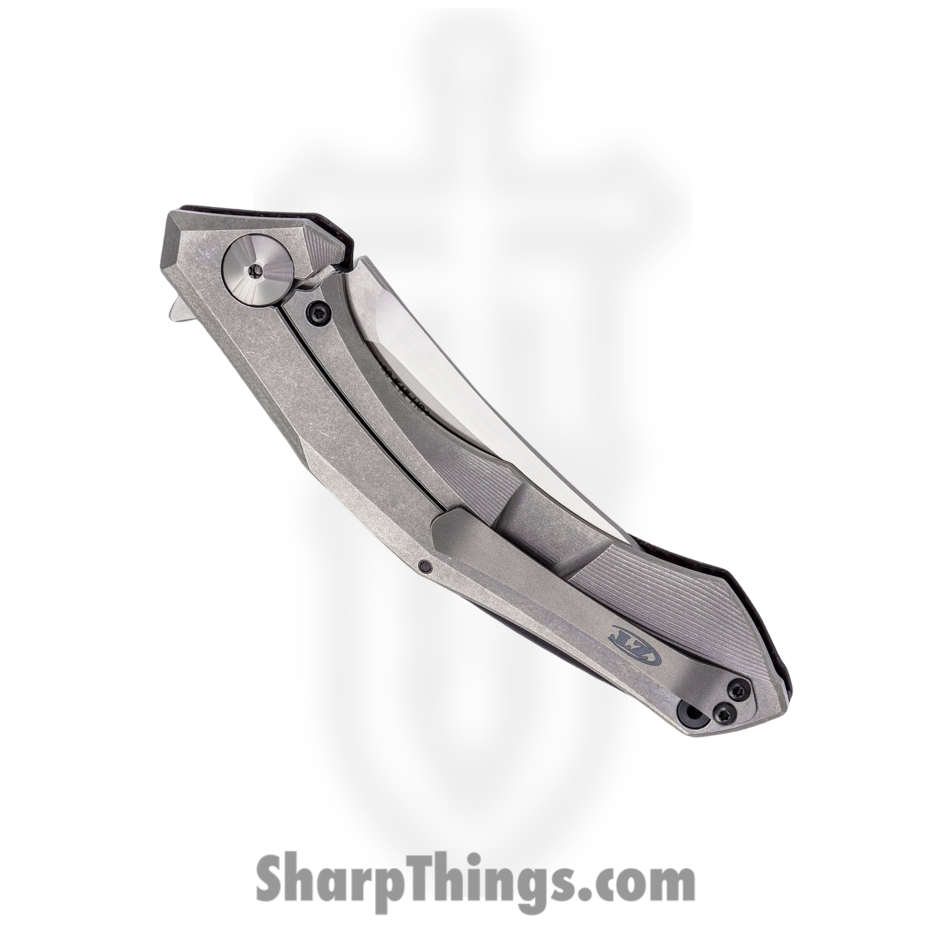 Zero Tolerance - ZT0462 - Sinkevich - Folding Knife - CPM-20CV Two-Tone Upswept - CF with Stonewash Titanium - Red - Image 3