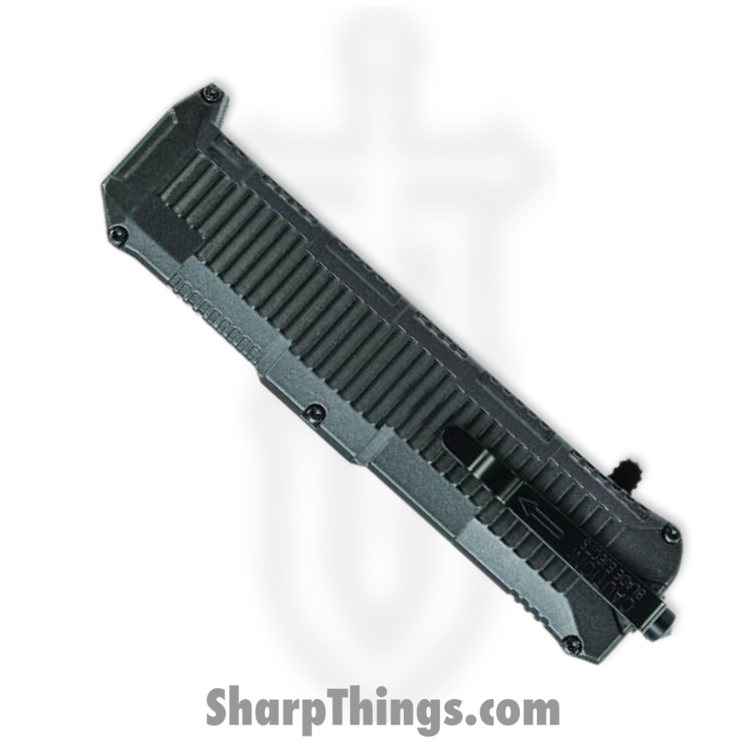 Schrade Knives - SCHOTF7BS - Extreme Survival - Assisted Open Knife - AUS-8 Blasted Drop Point - Aluminum - Black - Image 3