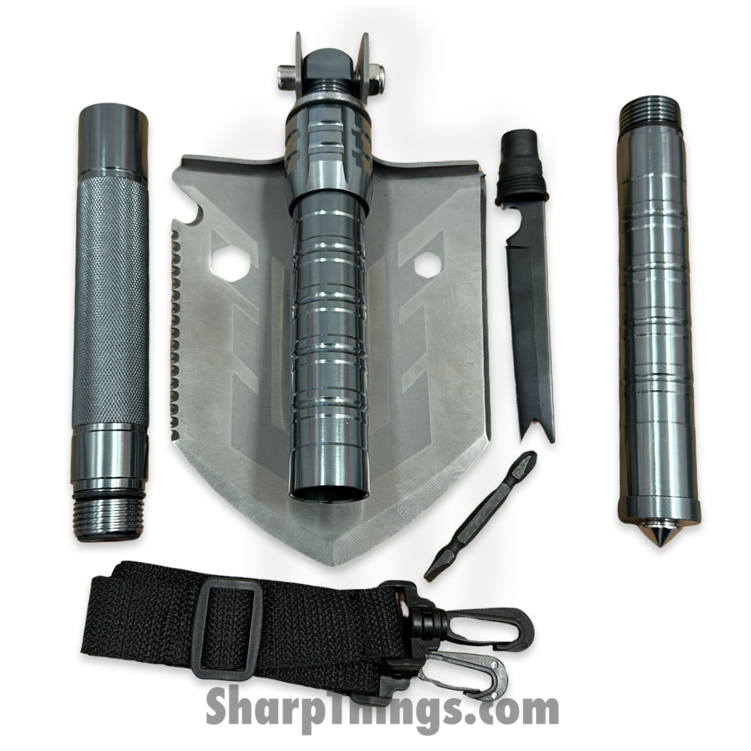 VOC - Maganese Folding Survival Shovel - Black Camo - Image 3