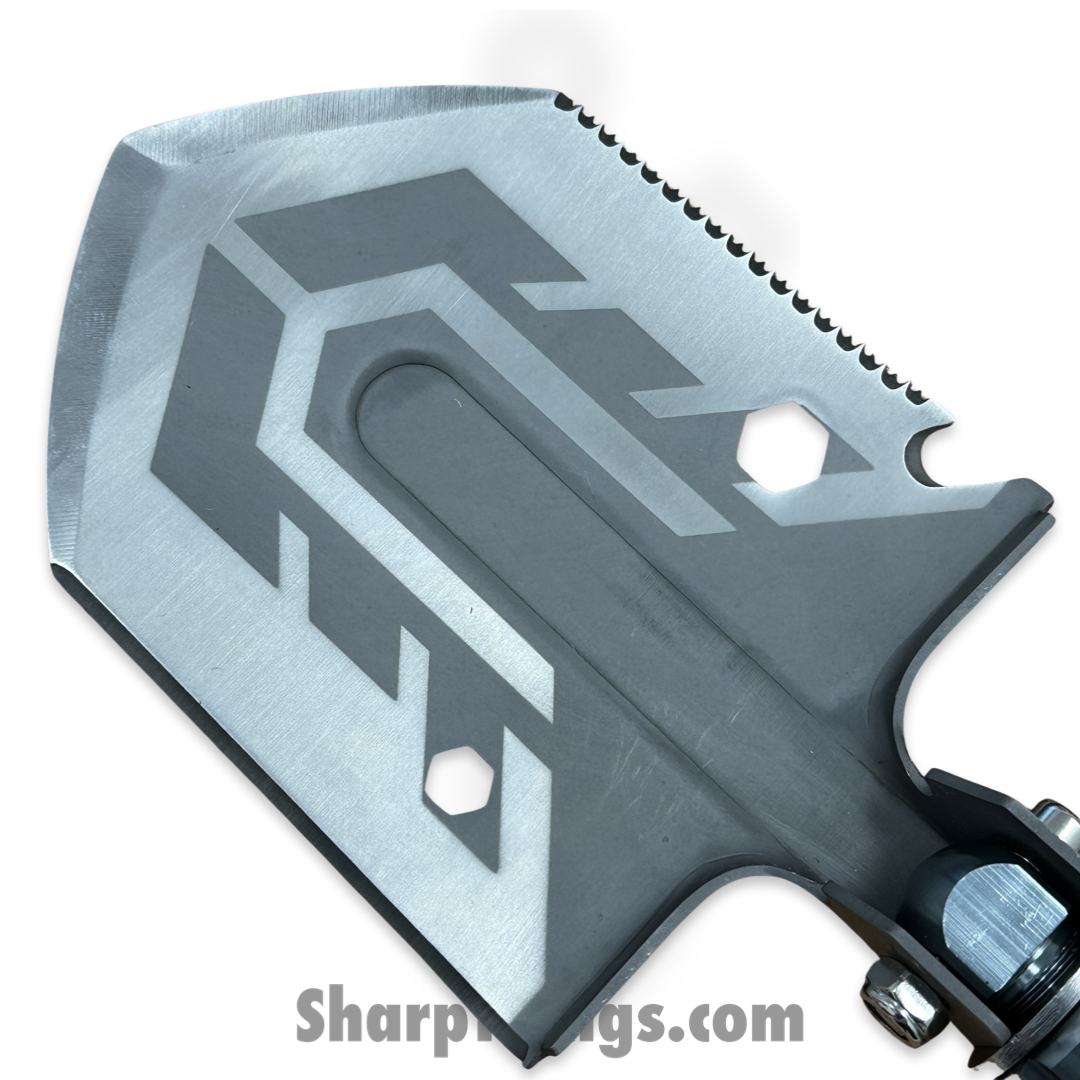 VOC - Maganese Folding Survival Shovel - Black Camo - Image 9