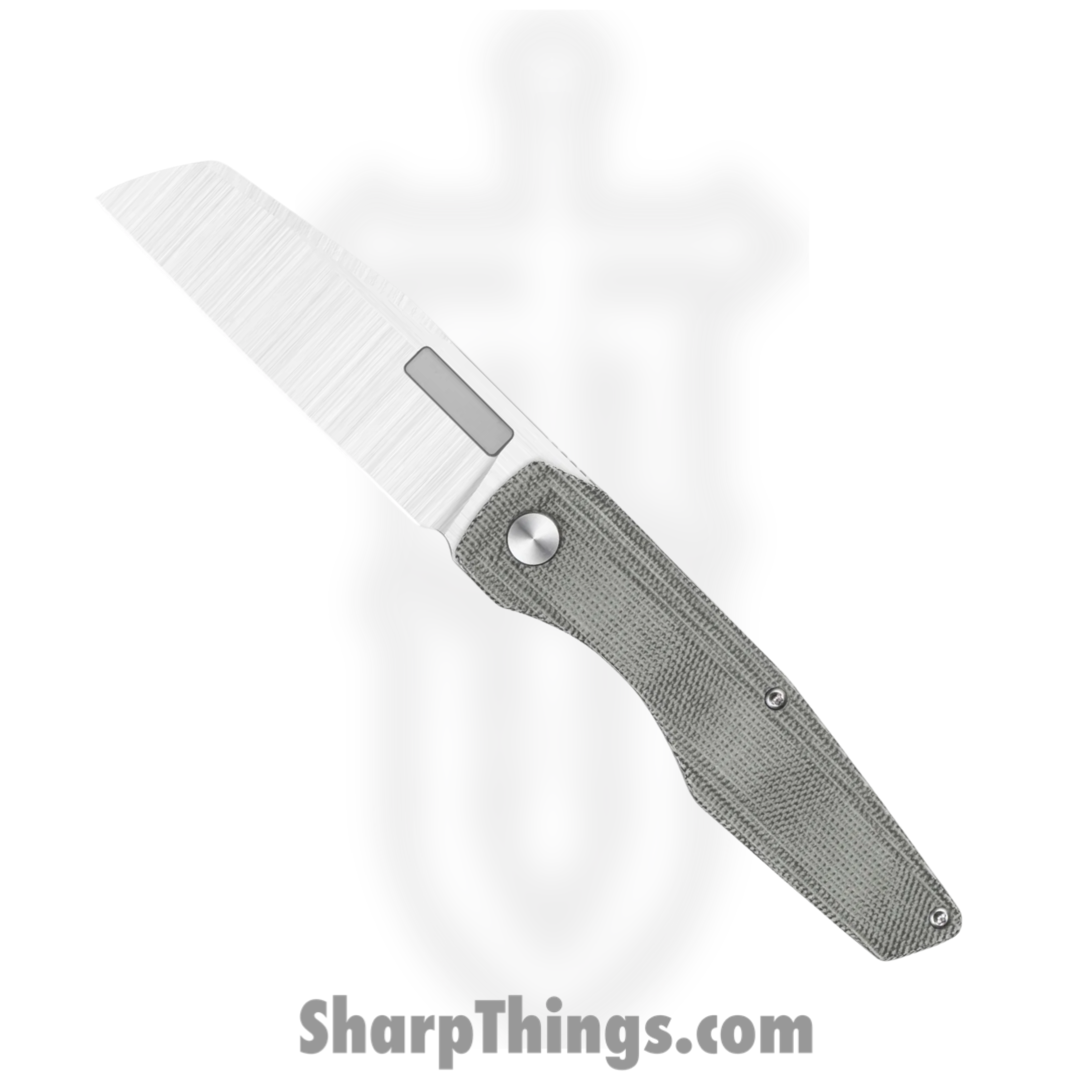 Vero Engineering - 040224A - Axon Liner Lock - Folding Knife - M390 Satin Sheepsfoot - Micarta - Black