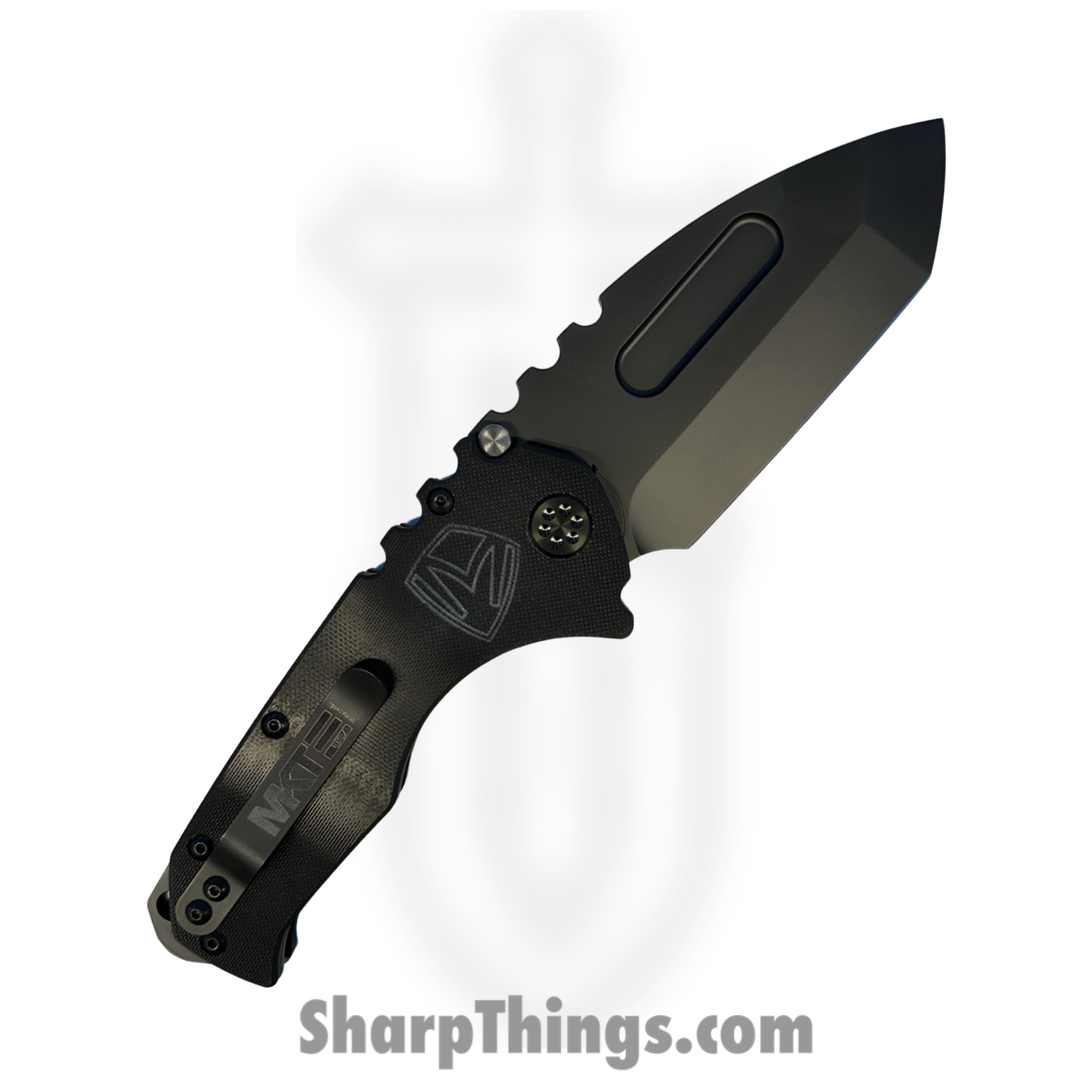 Medford Knife and Tool - 040424D - Scout M/P - Folding Knife - D2 DLC Tanto - G10 Black Hardware - Black - Image 2