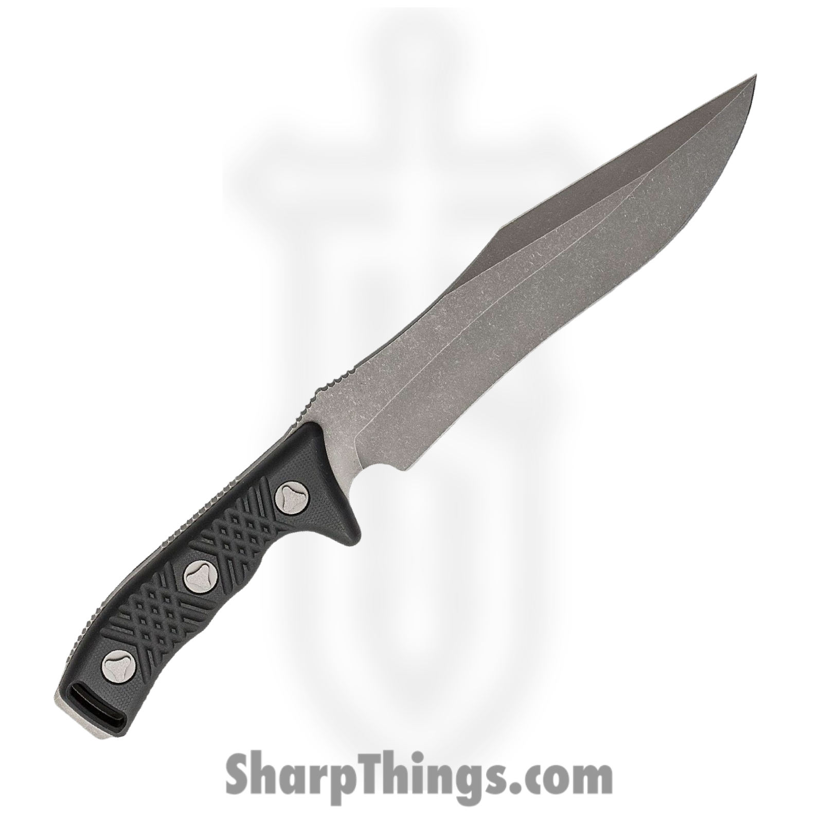Microtech - 104-10AP - Arbiter - Fixed Blade Knife - Apocalyptic Clip Point - G10 FR4 - Black - Image 2