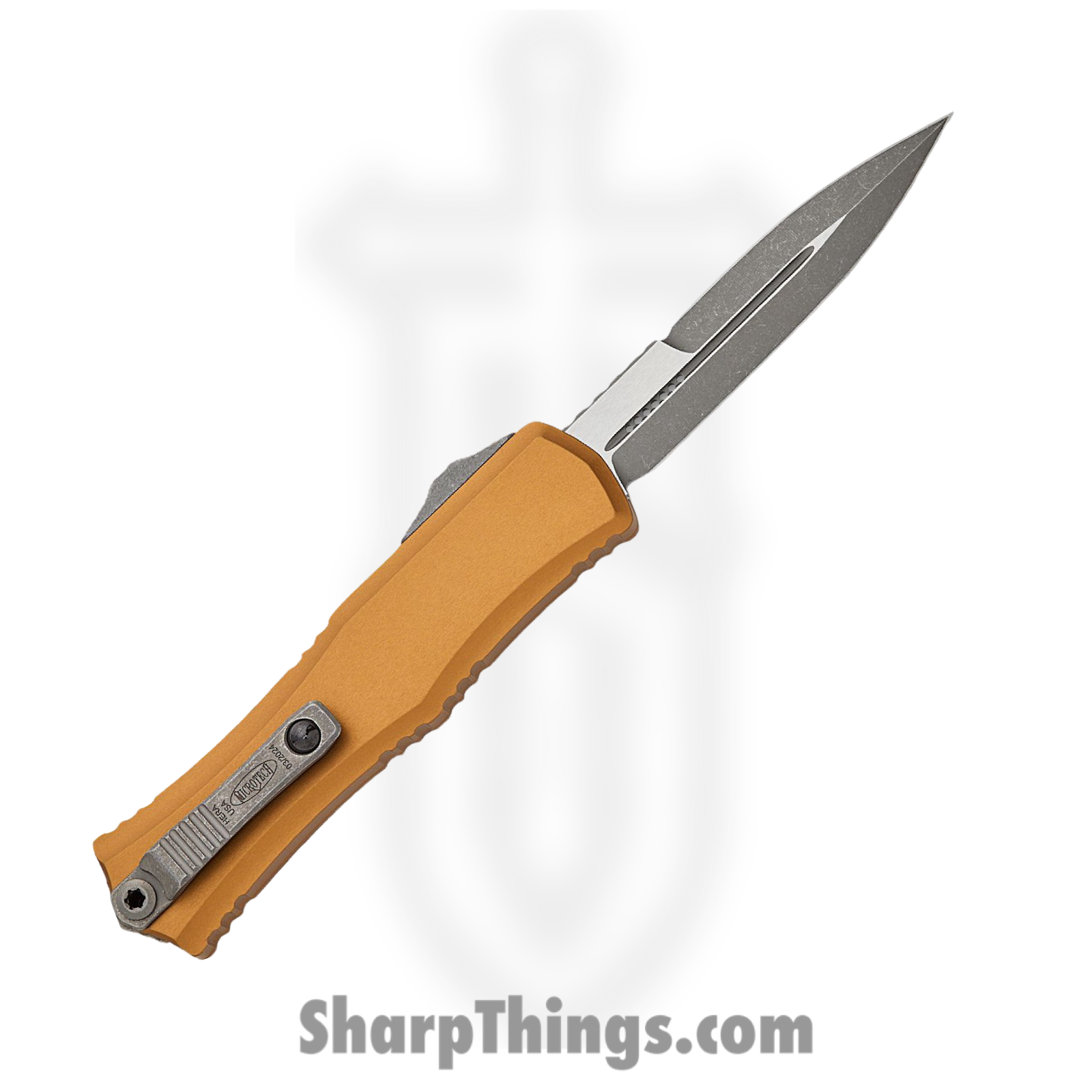 Microtech - 1701M-10APTA - Mini Hera II - OTF Auto - M390MK Apocalyptic Bayonet - Aluminum - Tan - Image 2